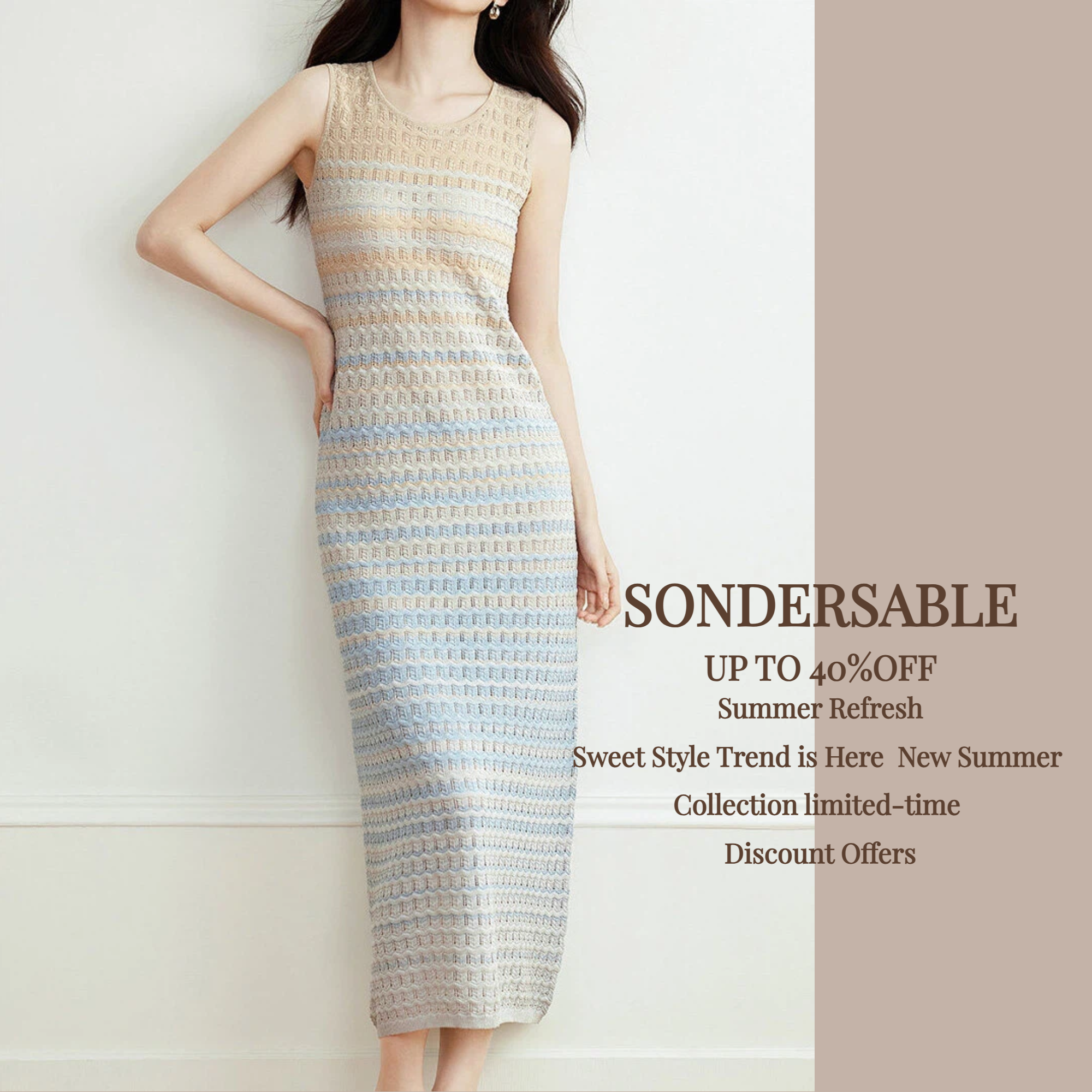 SonderSable Facebook ad: UP TO 40%OFF