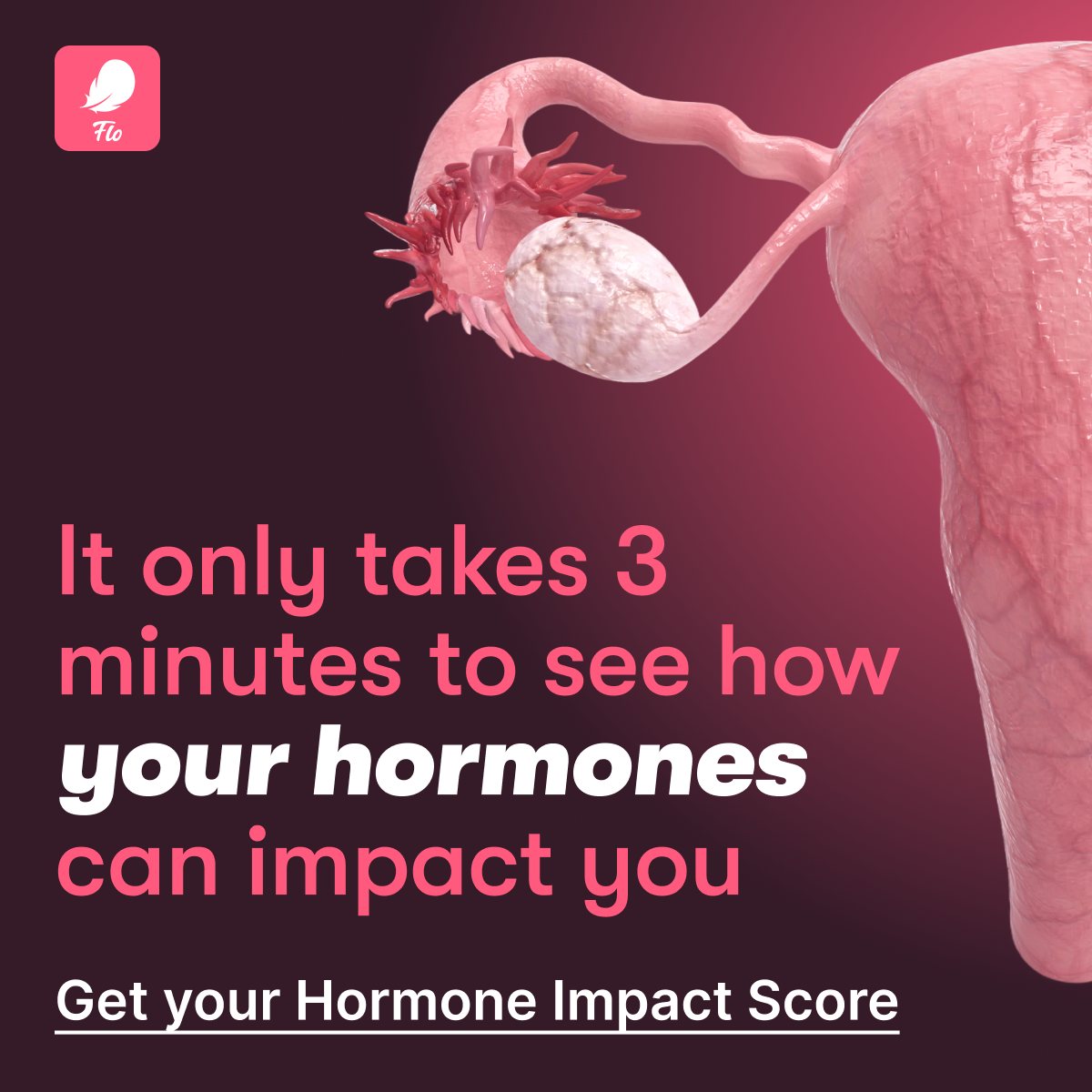 Flo Period Tracker App Facebook ad