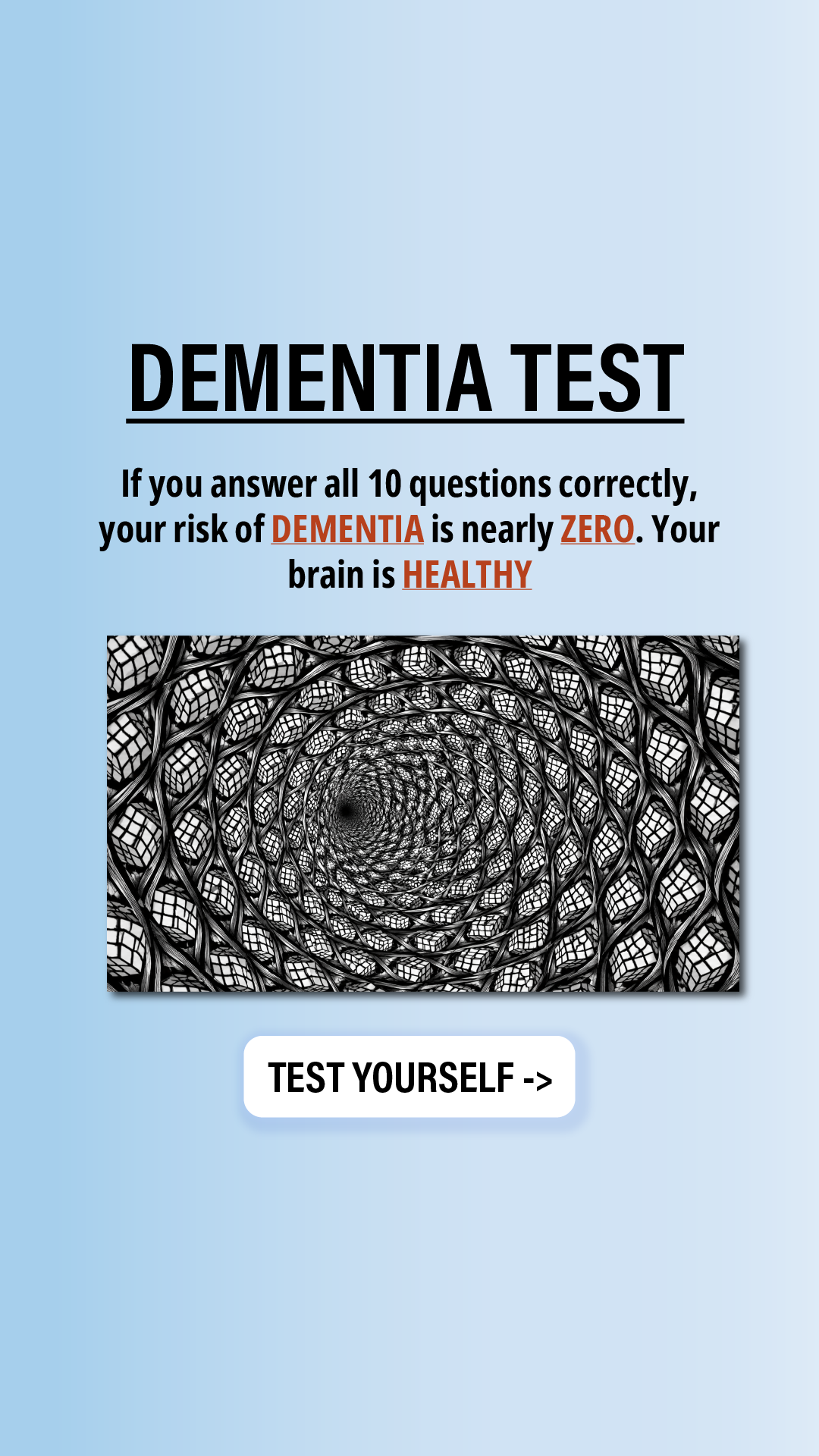 Brain Health Check Facebook ad