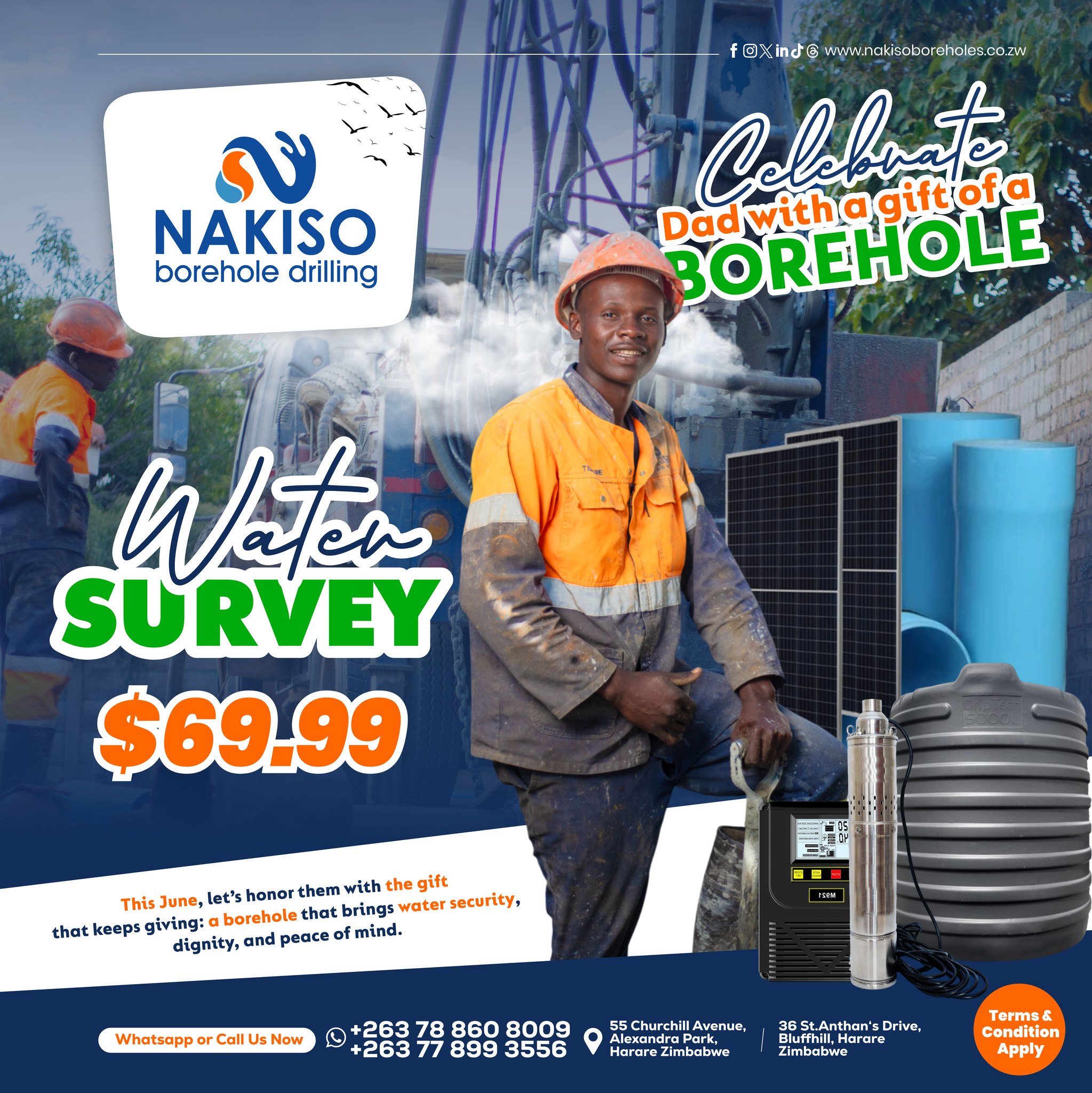 Nakiso Borehole Drilling Facebook ad