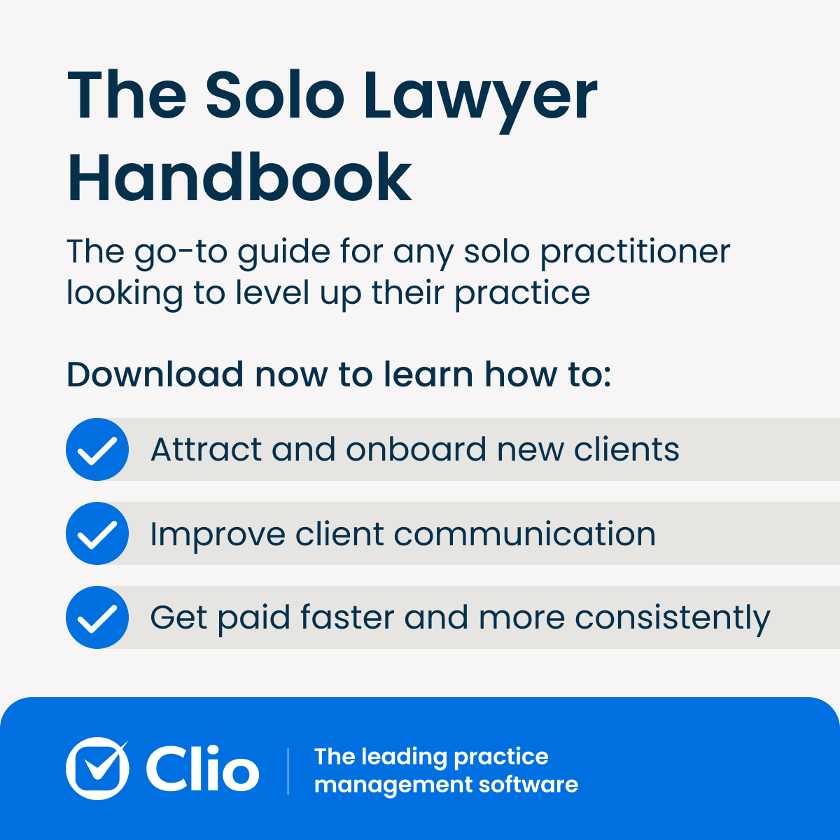 Clio - Cloud-Based Legal Technology Facebook ad