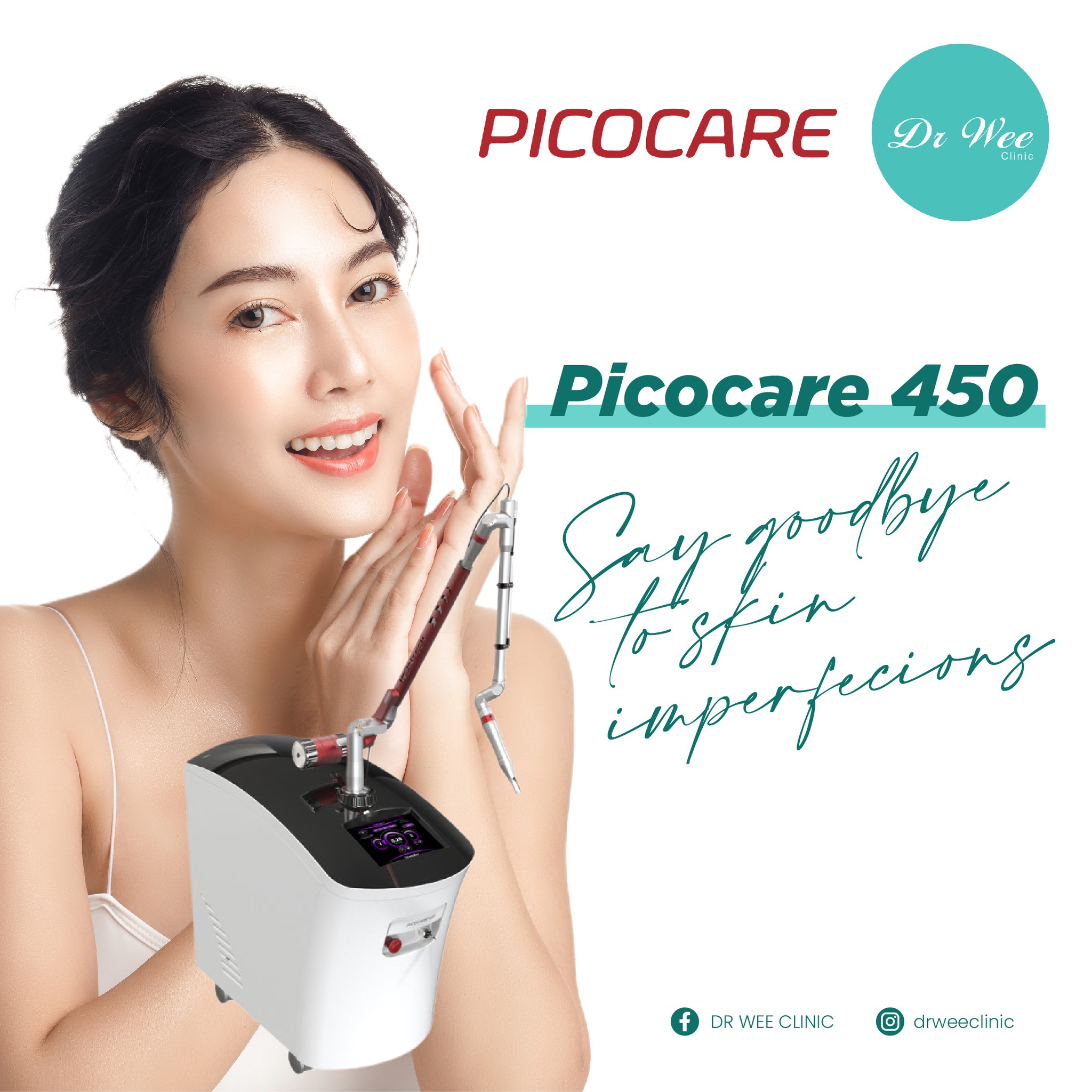 DR WEE Clinic Facebook ad: Picocare is a true pico laser offering shortest…
