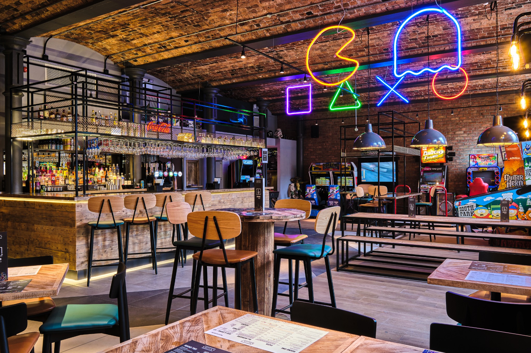 Next Level Dean Clough Facebook ad: Next Level Retro Gaming Bar and Restaurant!