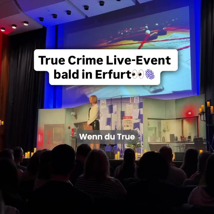 CrimeNight Events Facebook ad: True Crime Night in Erfurt