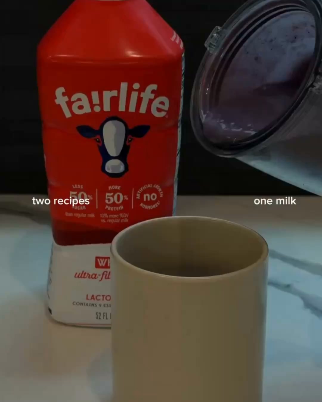 fairlife Facebook ad: fairlife Whole Ultra-Filtered Milk