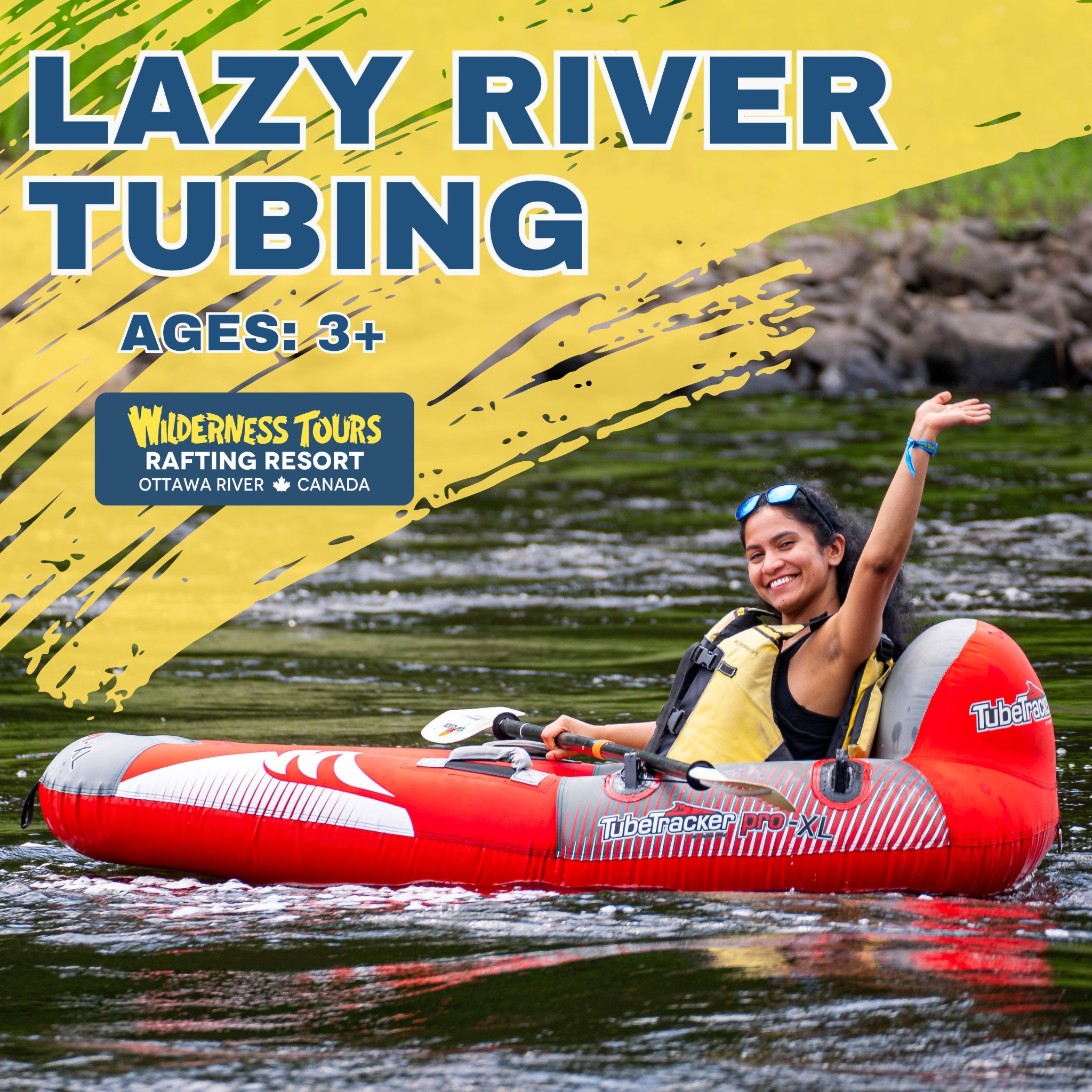 Wilderness Tours Facebook ad: Your next Adventure is Lazy River Tubing at…