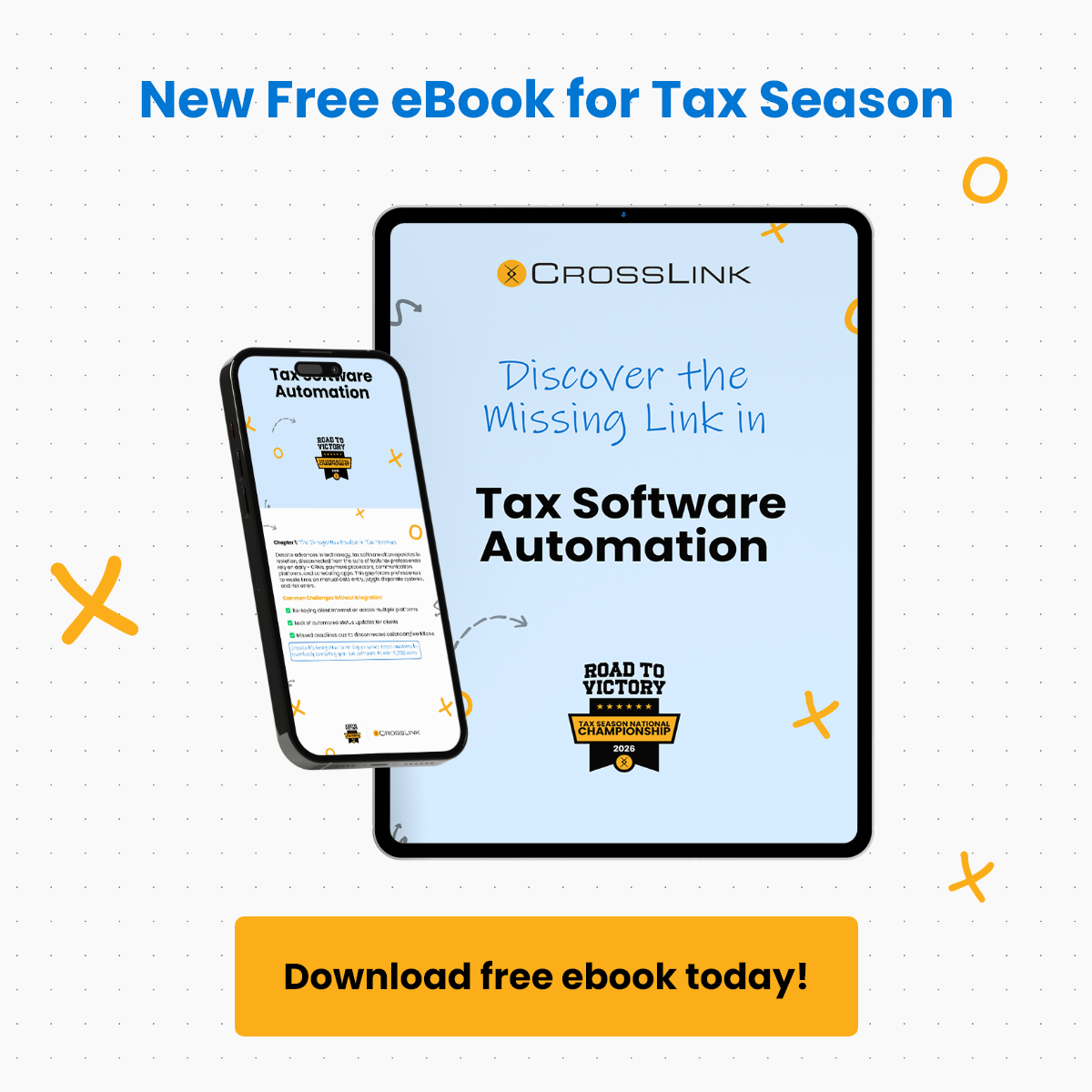 CrossLink Professional Tax Solutions Facebook ad: Automate Your Workflow