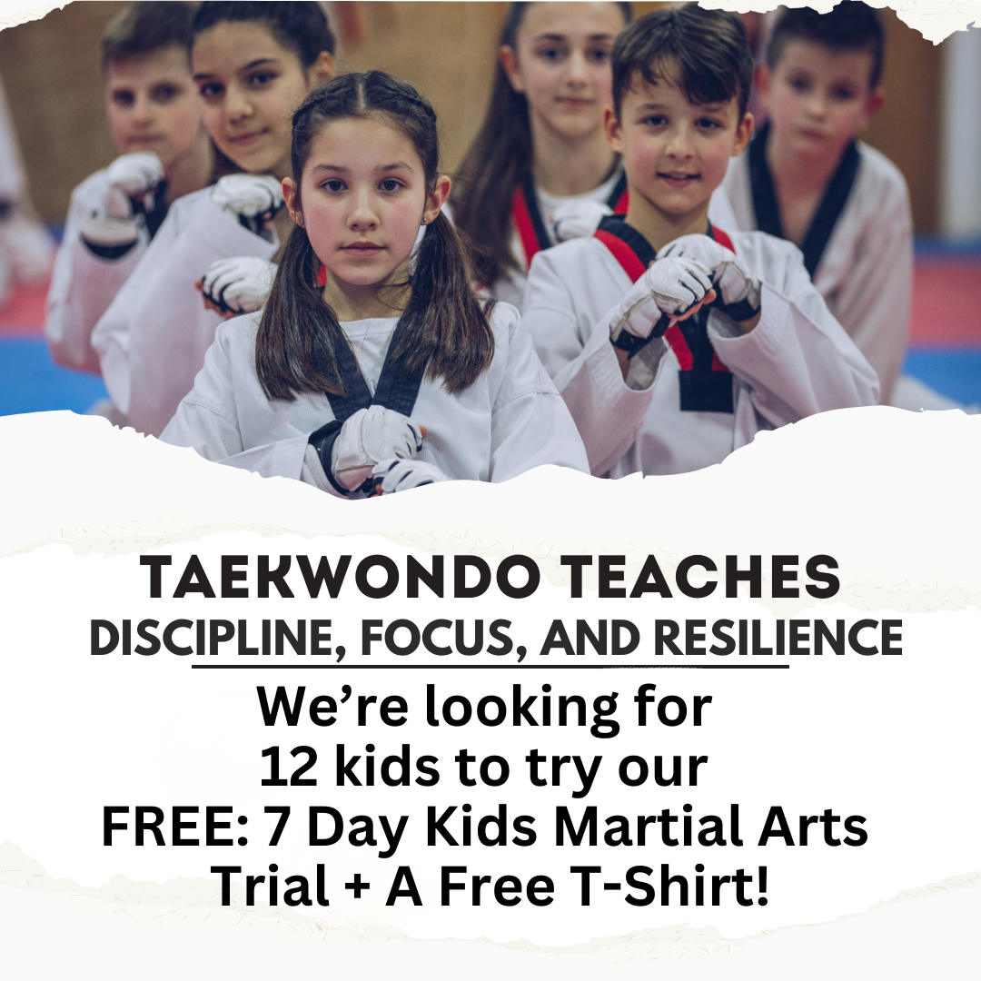 Echo Martial Arts Facebook ad: 7-Day Free Trial Martial Arts + Free T-shirt