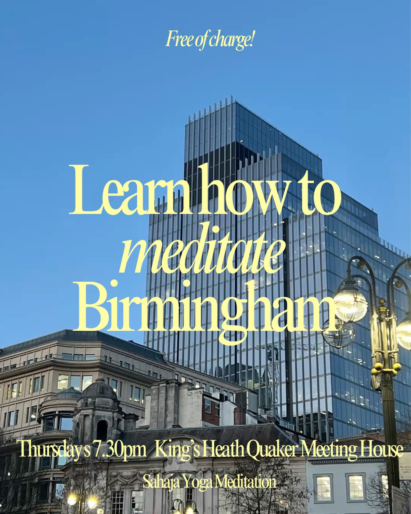 learntomeditateuk Facebook ad: New free meditation course starting 3rd September!
