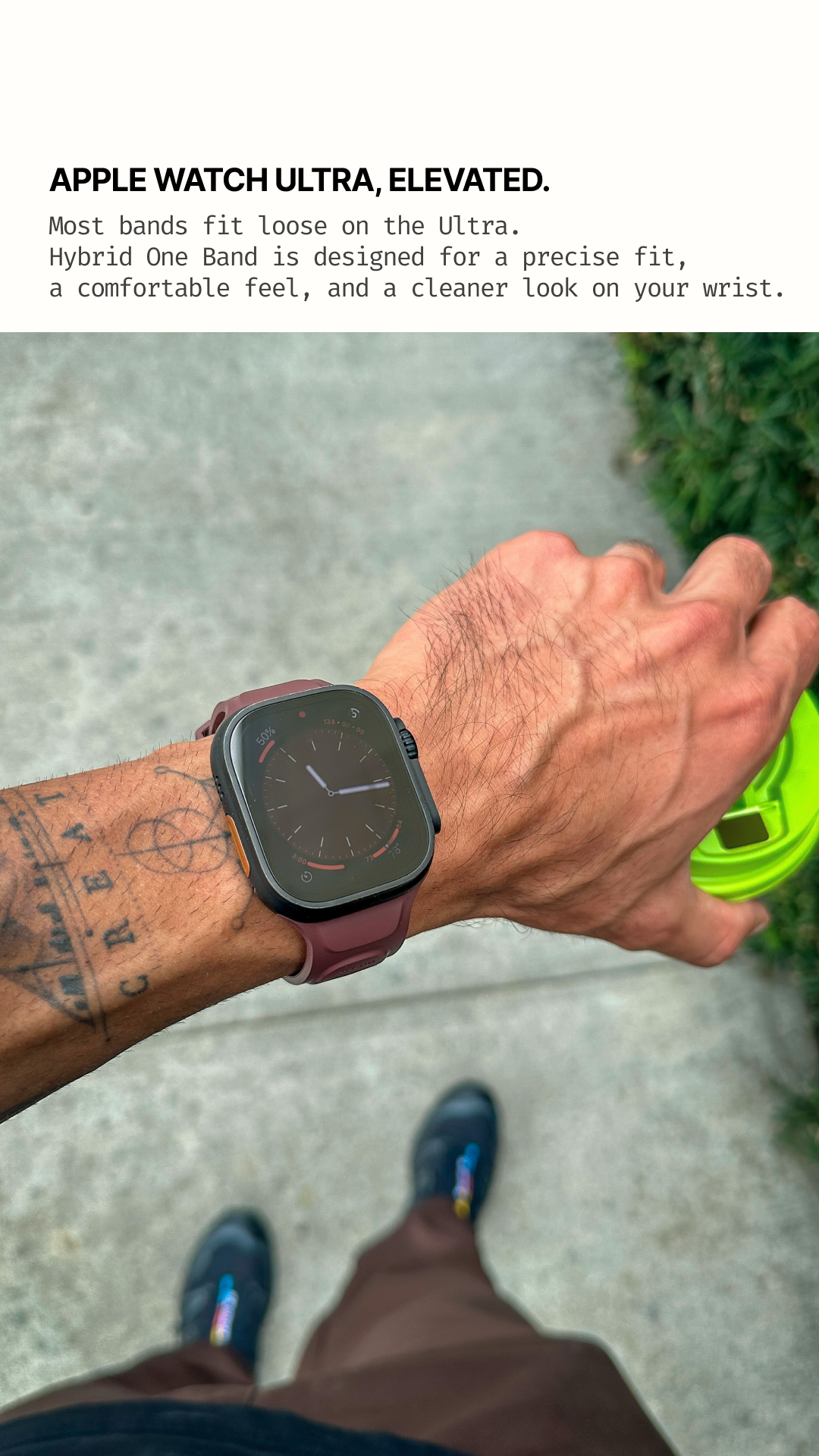 Arcon Facebook ad: Elevate Your Apple Watch with Perfect Fit