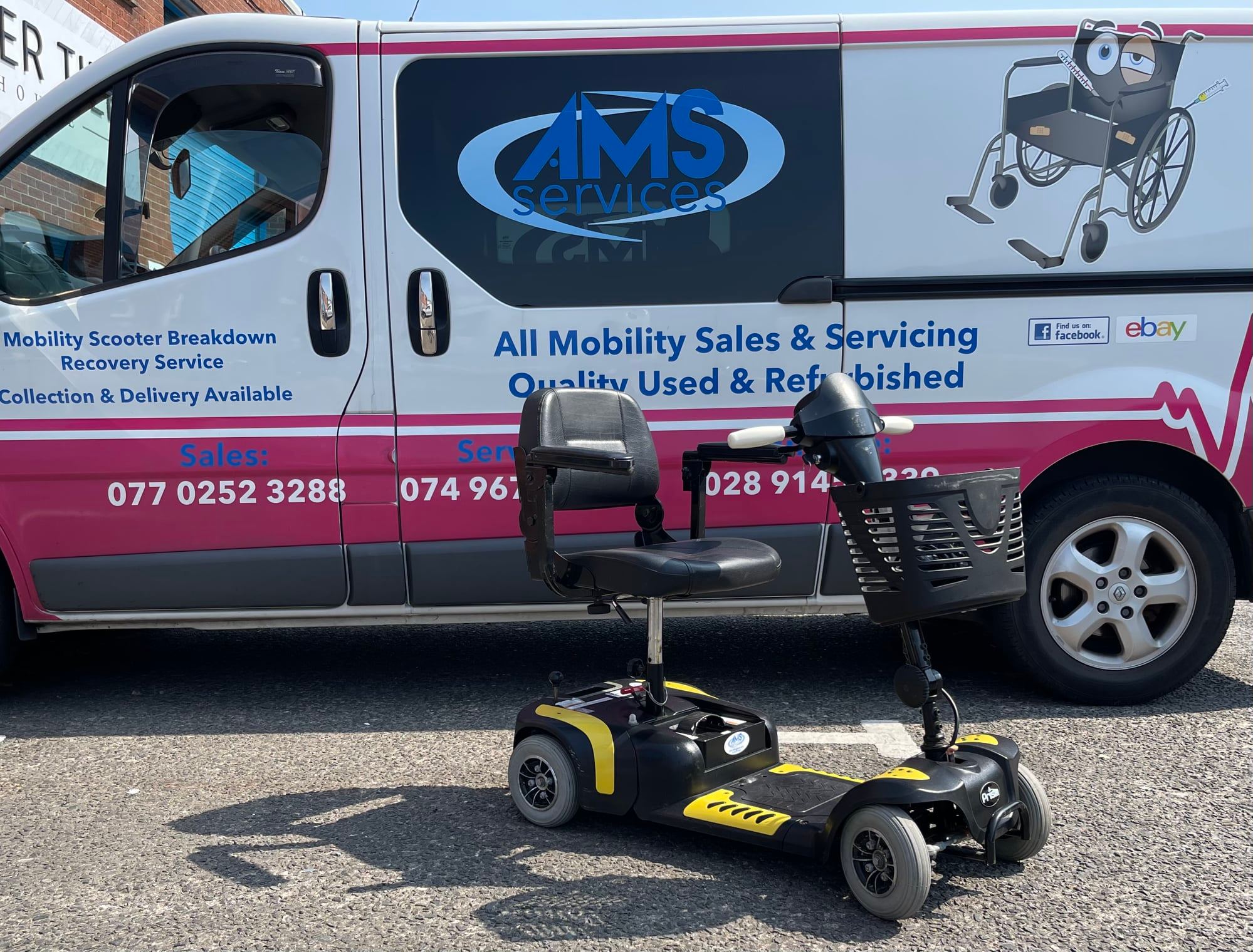 AMS Mobility Services Facebook ad: New & Top Quality Used Mobility Products &…