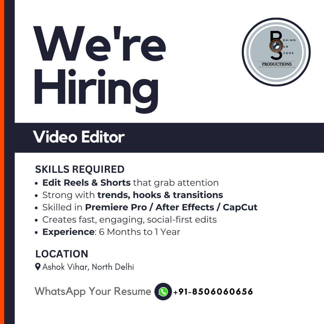 BOS Productions Facebook ad: Apply Now!