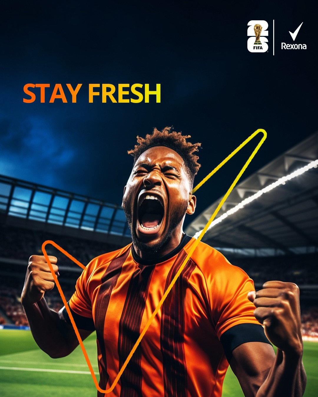 Rexona Facebook ad: When the pressure hits, you don’t fold, you…