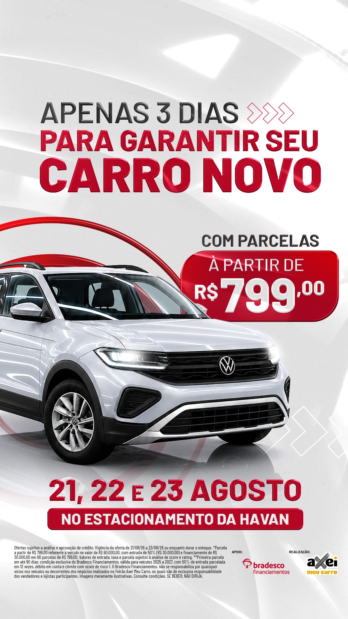 Axeimeucarrogo Facebook ad: Feirão Axei Meu Carro - Dias 21, 22 e 23/08
