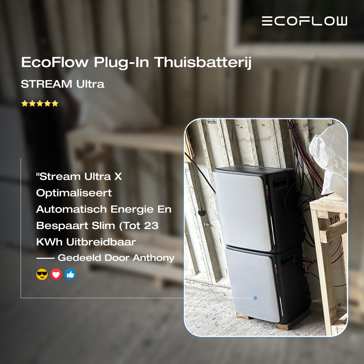 EcoFlow NL Facebook ad: EcoFlow Plug-in Thuisbatterij