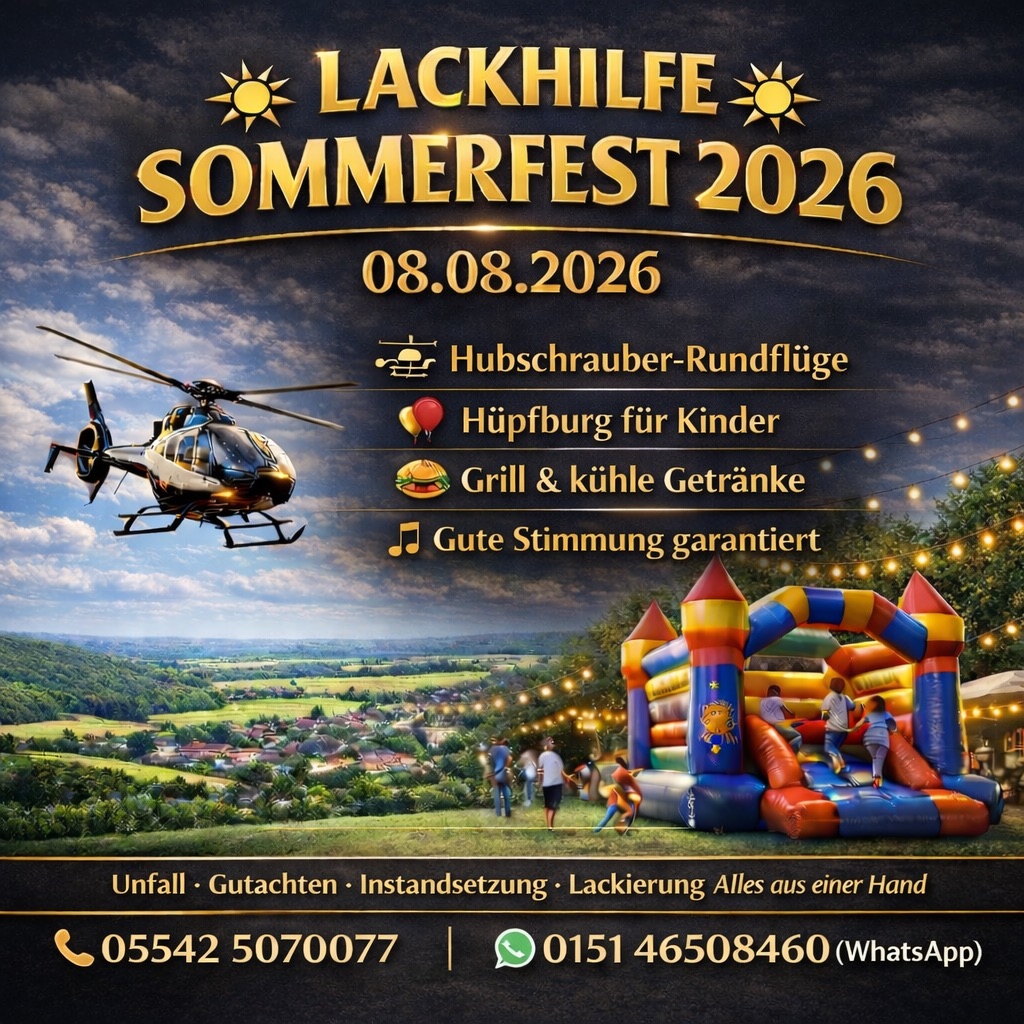 Lackhilfe Andre Bürger Facebook ad: Lackhilfe Sommerfest 2026