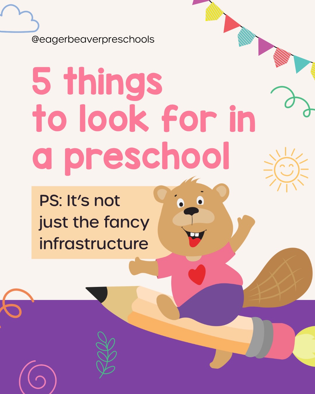 Eager Beaver Preschools & Daycare Facebook ad