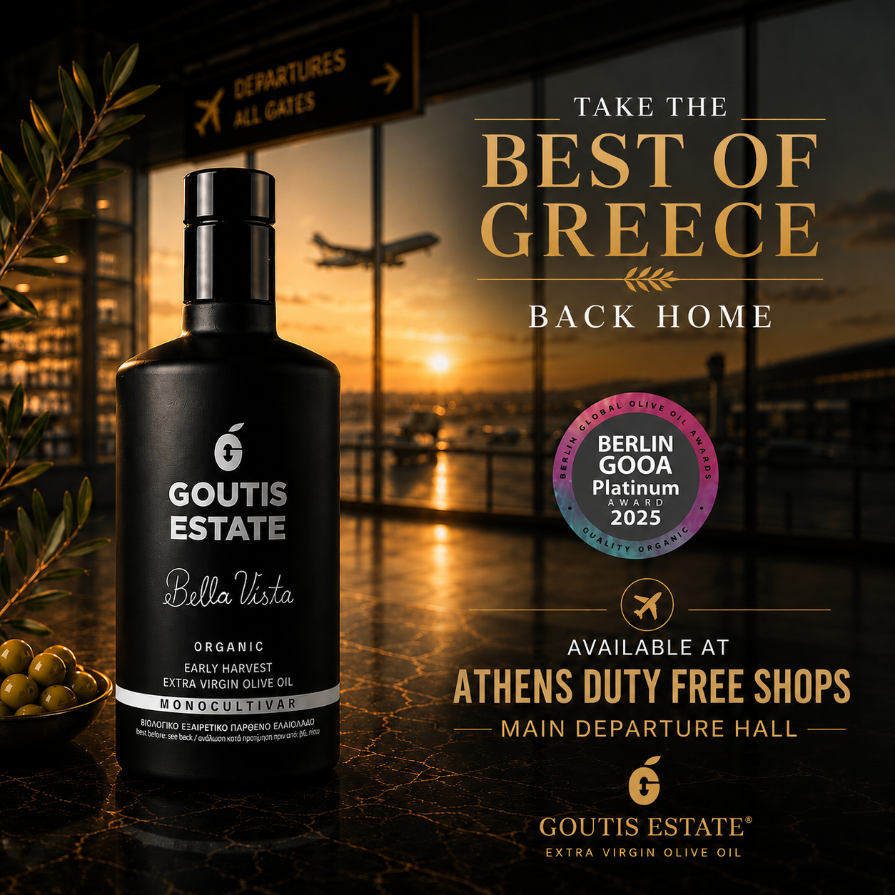 Goutis Estate Olive Oil Facebook ad