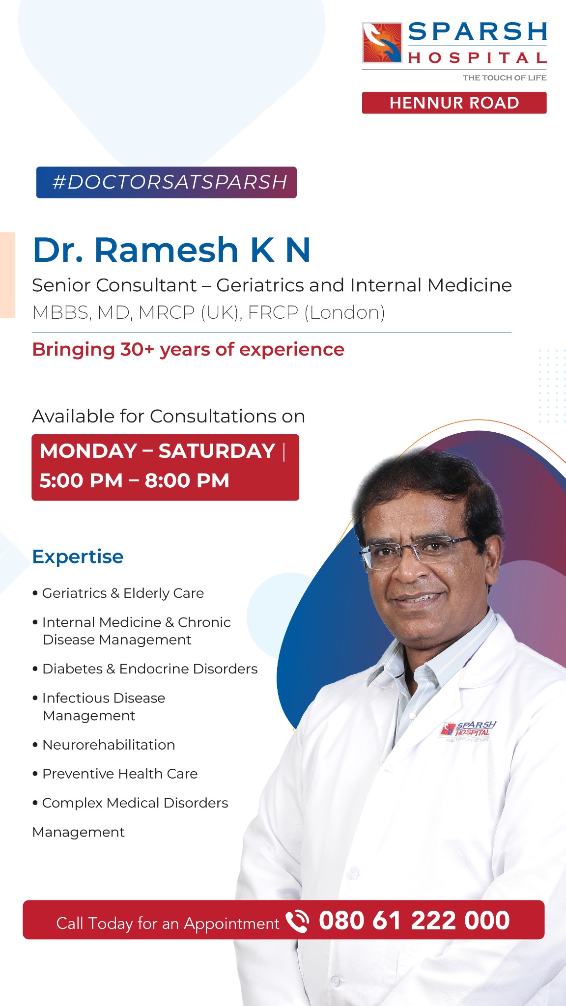 SPARSH Hospital, Bangalore Facebook ad