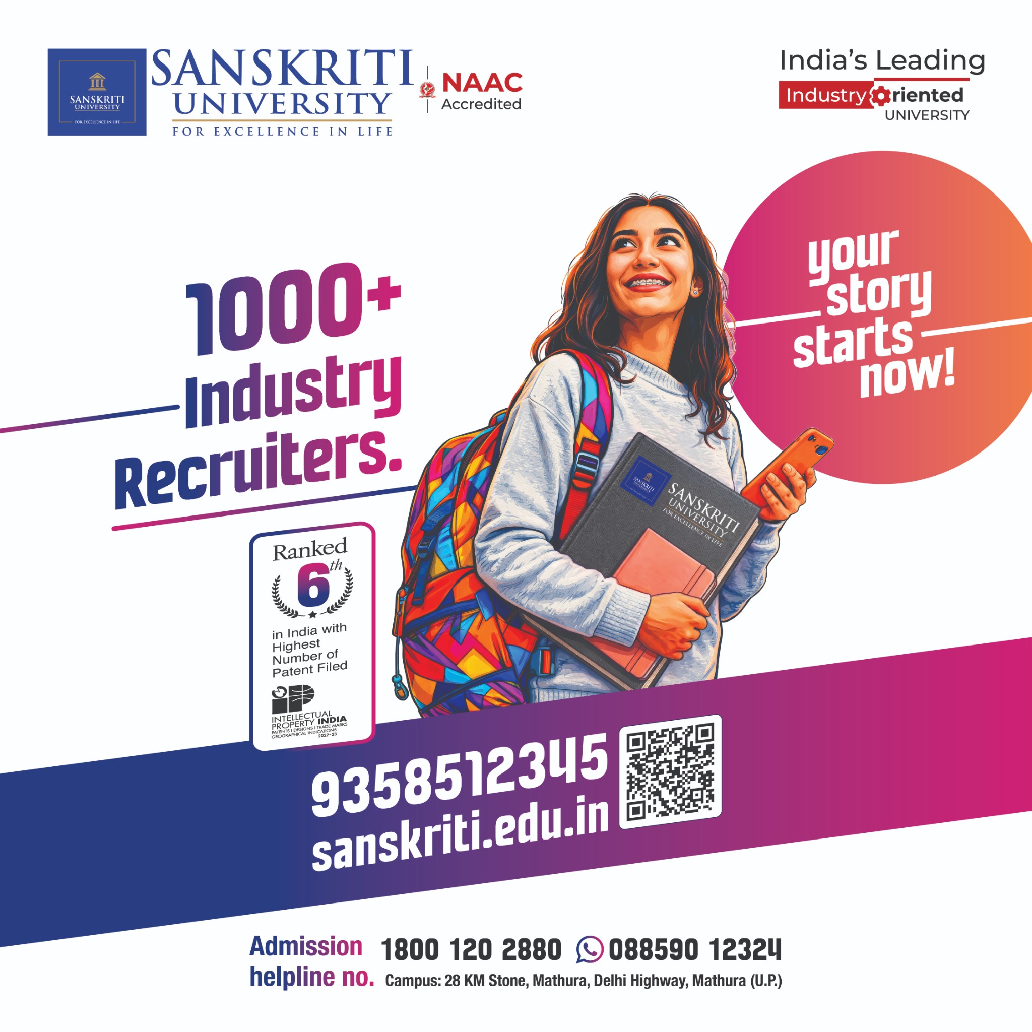 Sanskriti University Facebook ad
