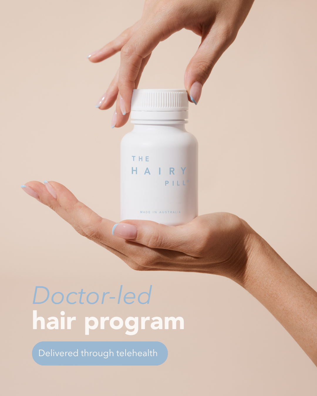 The Hairy Pill Facebook ad