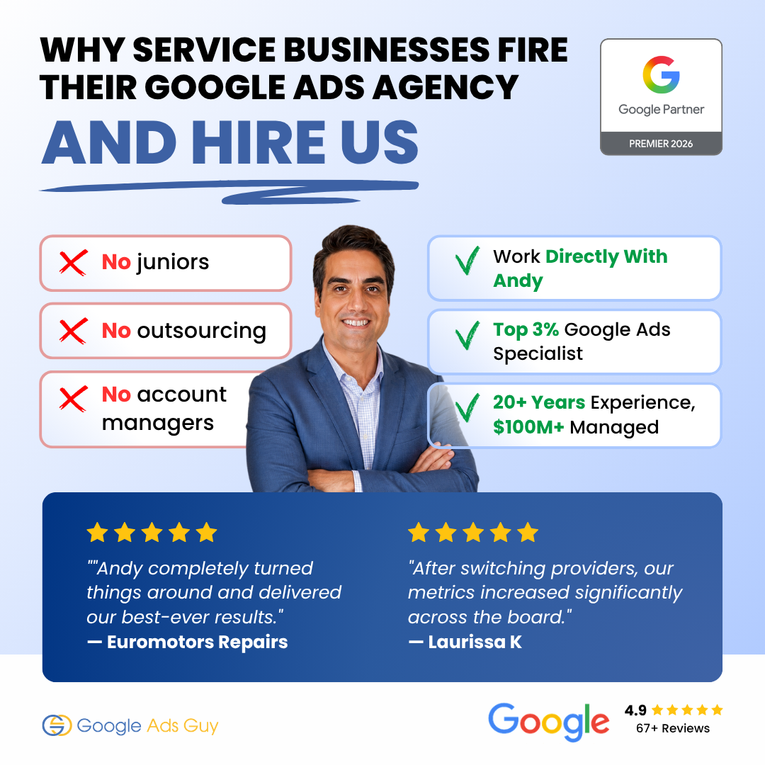 The Google Ads Guy Facebook ad: Get 2 Months of Google Ads Management for FREE!