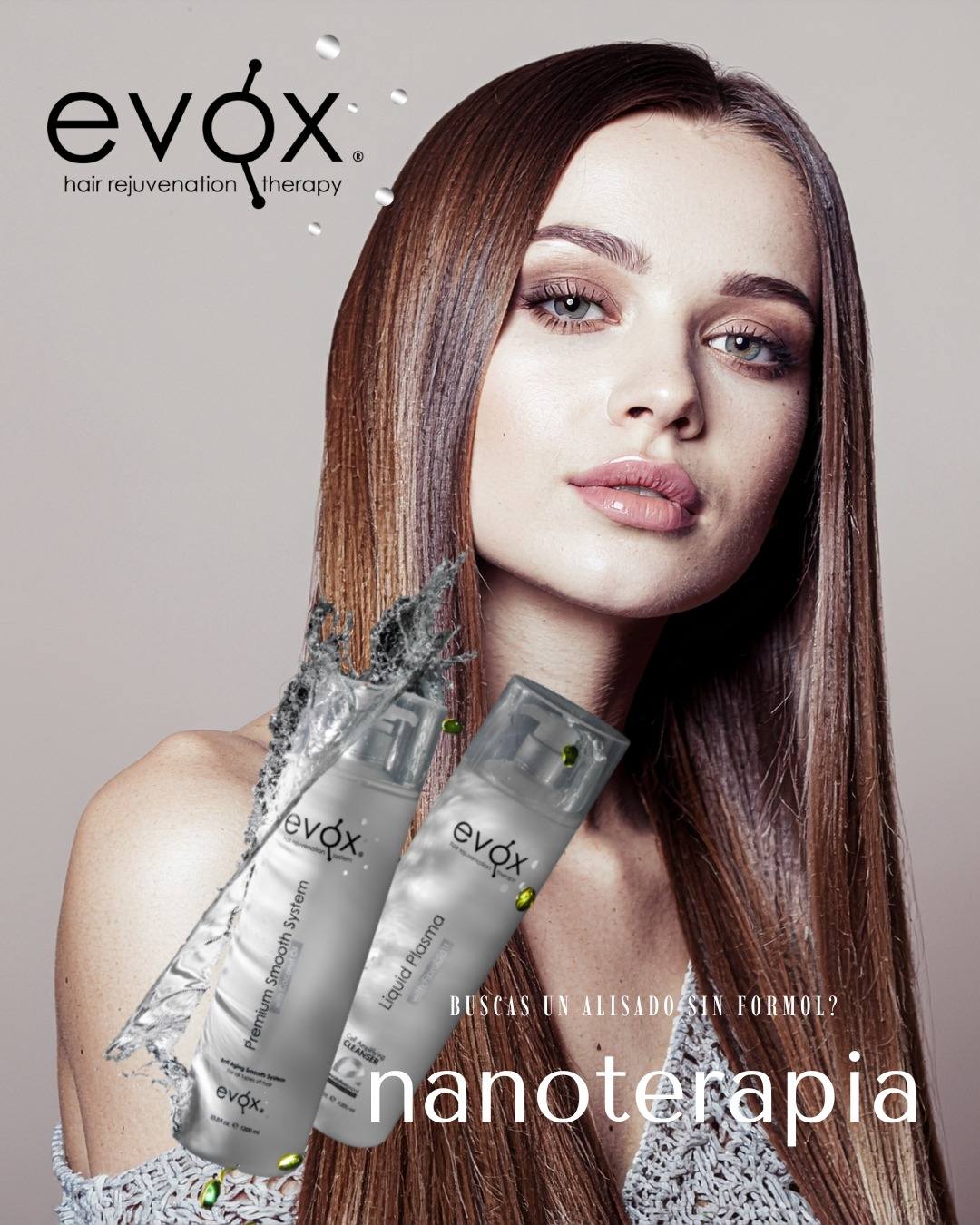 Salón de belleza Exotic Lady Facebook ad: Devuélvele la juventud a tu cabello con Evox…