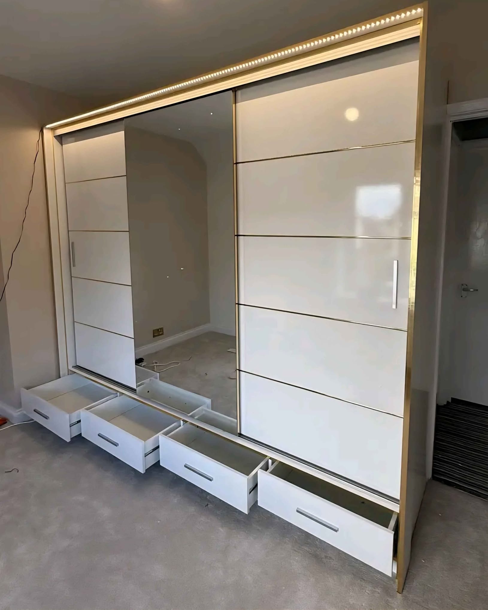 Zia Ur Rehman Hashmi Facebook ad: LED Sliding Wardrobe | Premium High Gloss Design In All…