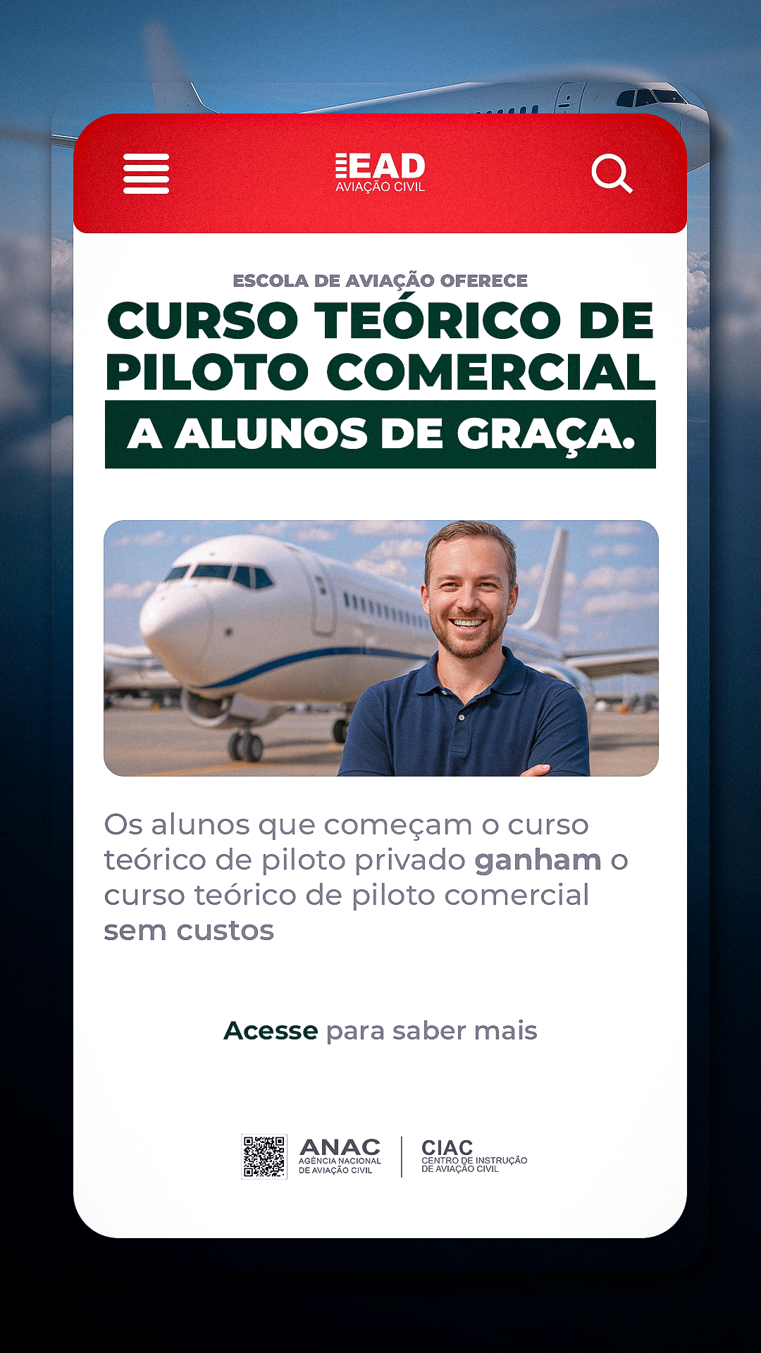 EAD Aviação Civil Facebook ad from Sep 4, 2025