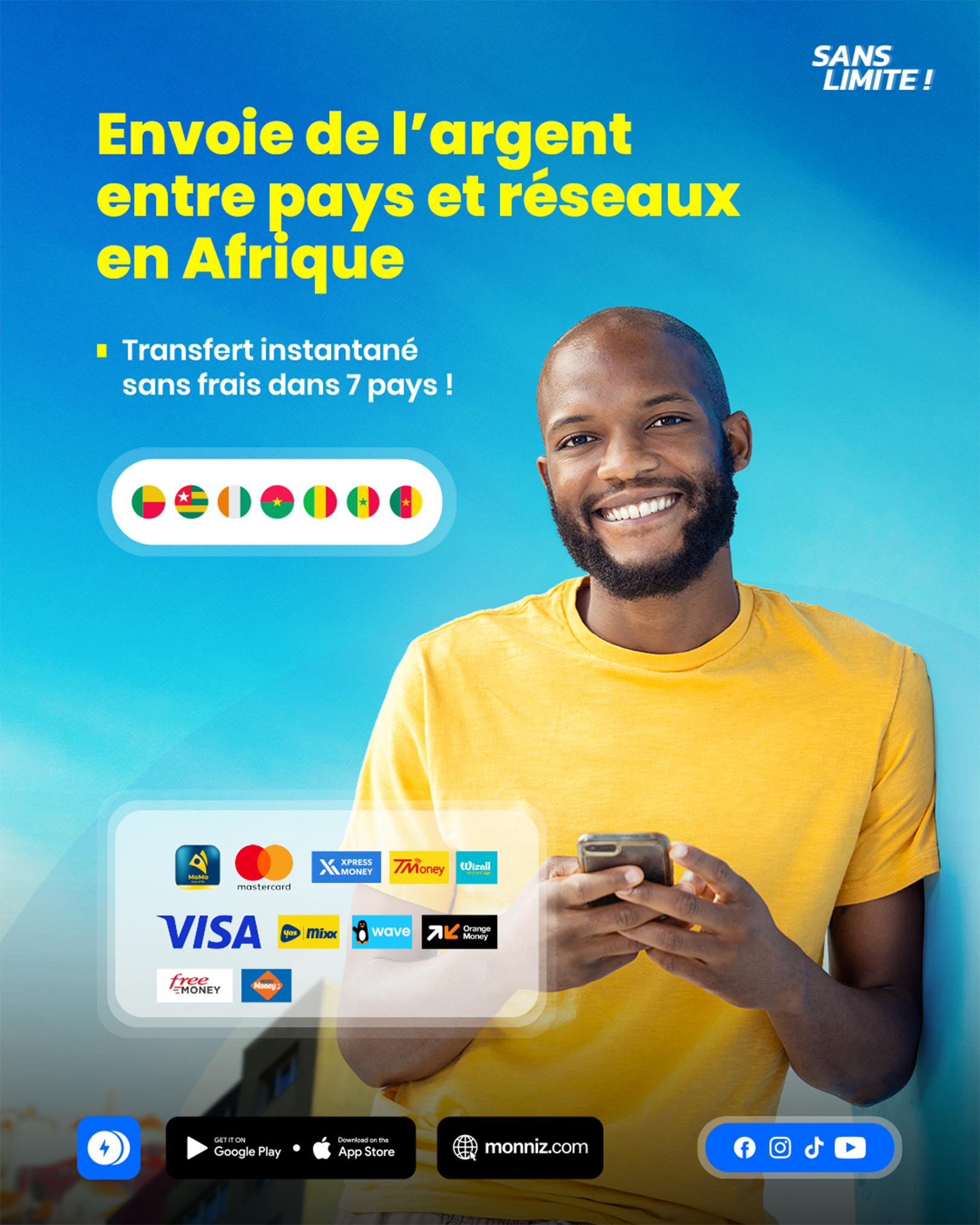 Monniz Facebook ad: Carte bancaire ou Momo