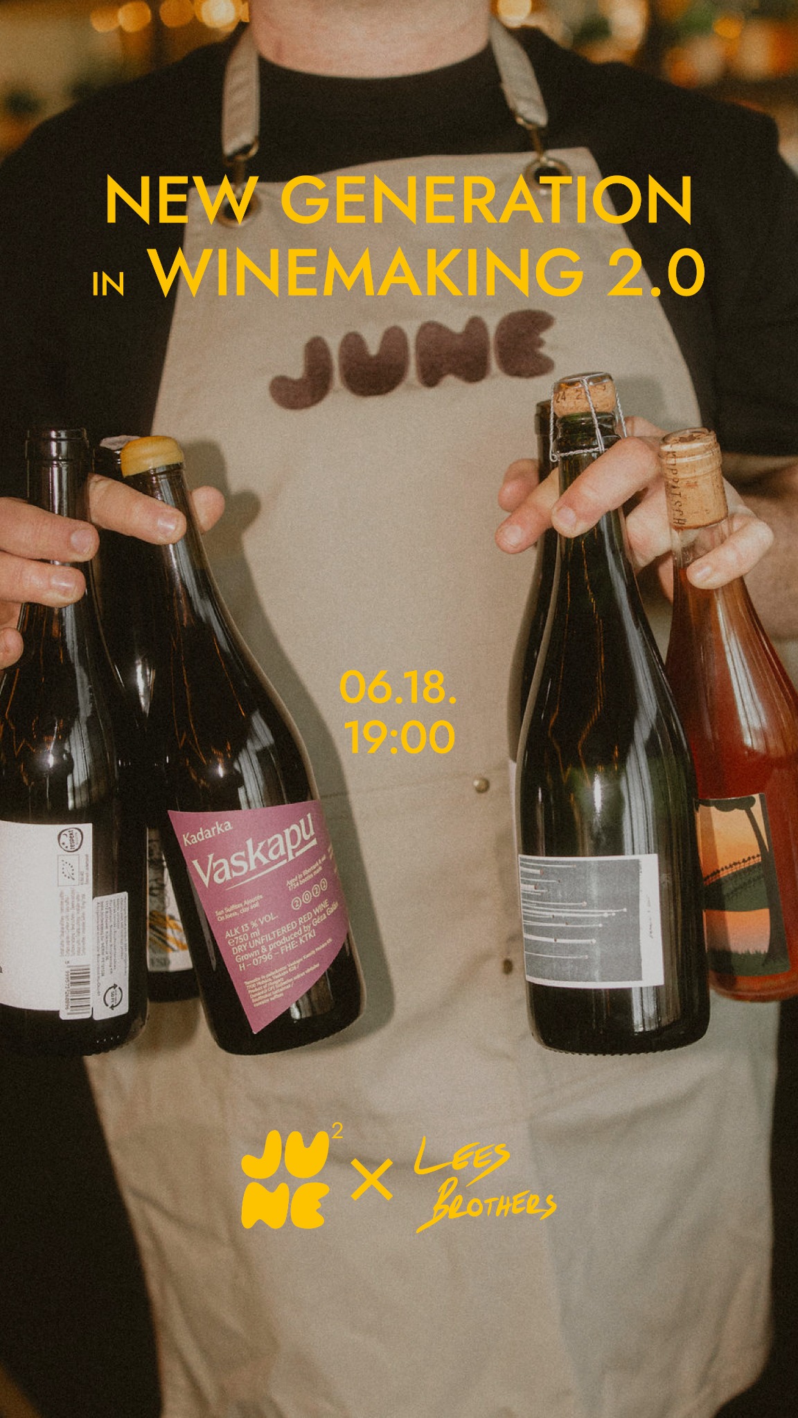 JUNE Budapest Facebook ad: Lees Brothers x JUNE | június18.