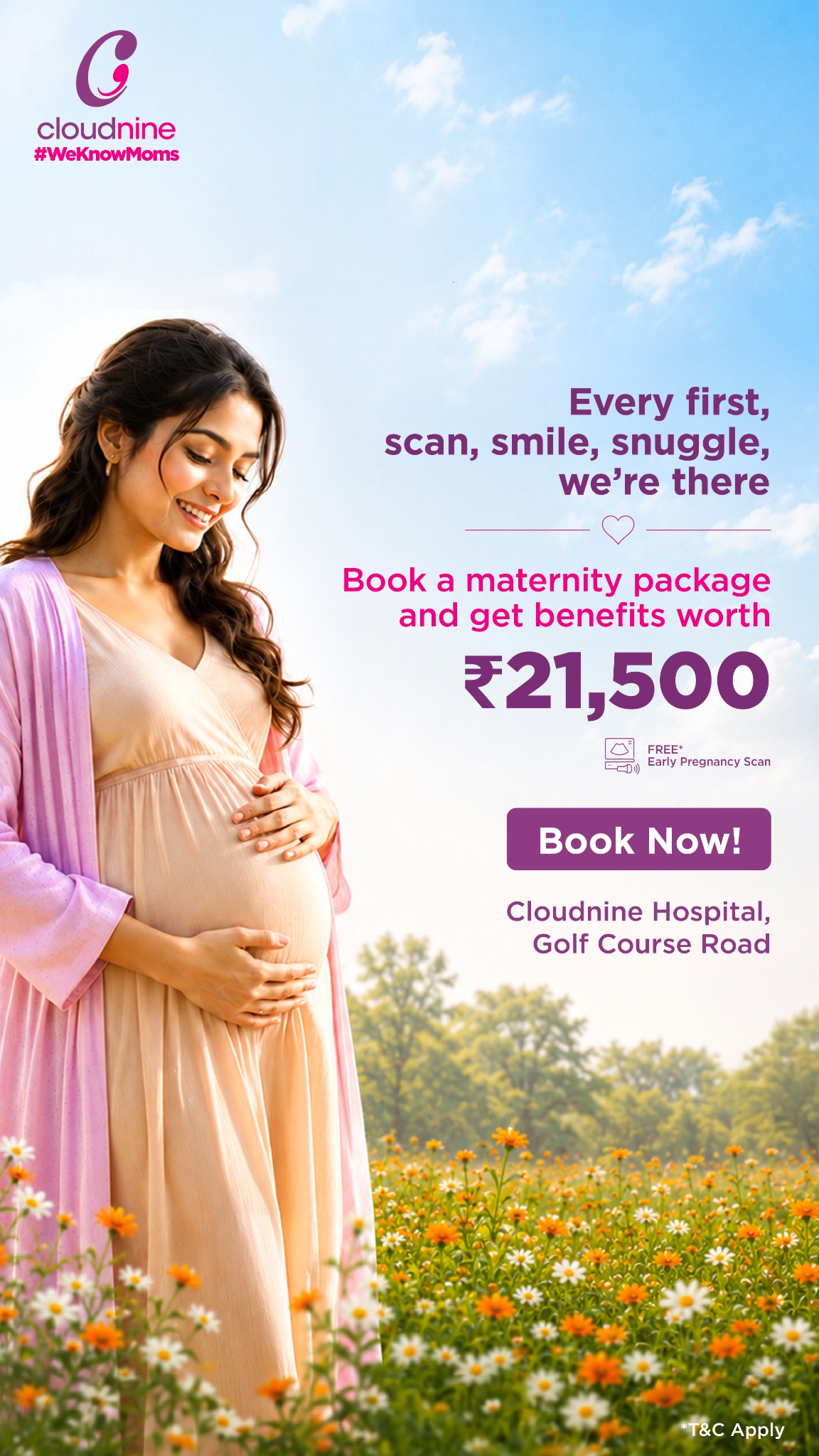 Cloudnine Hospital - Golf Course Road Gurugram Facebook ad from Aug 1, 2026