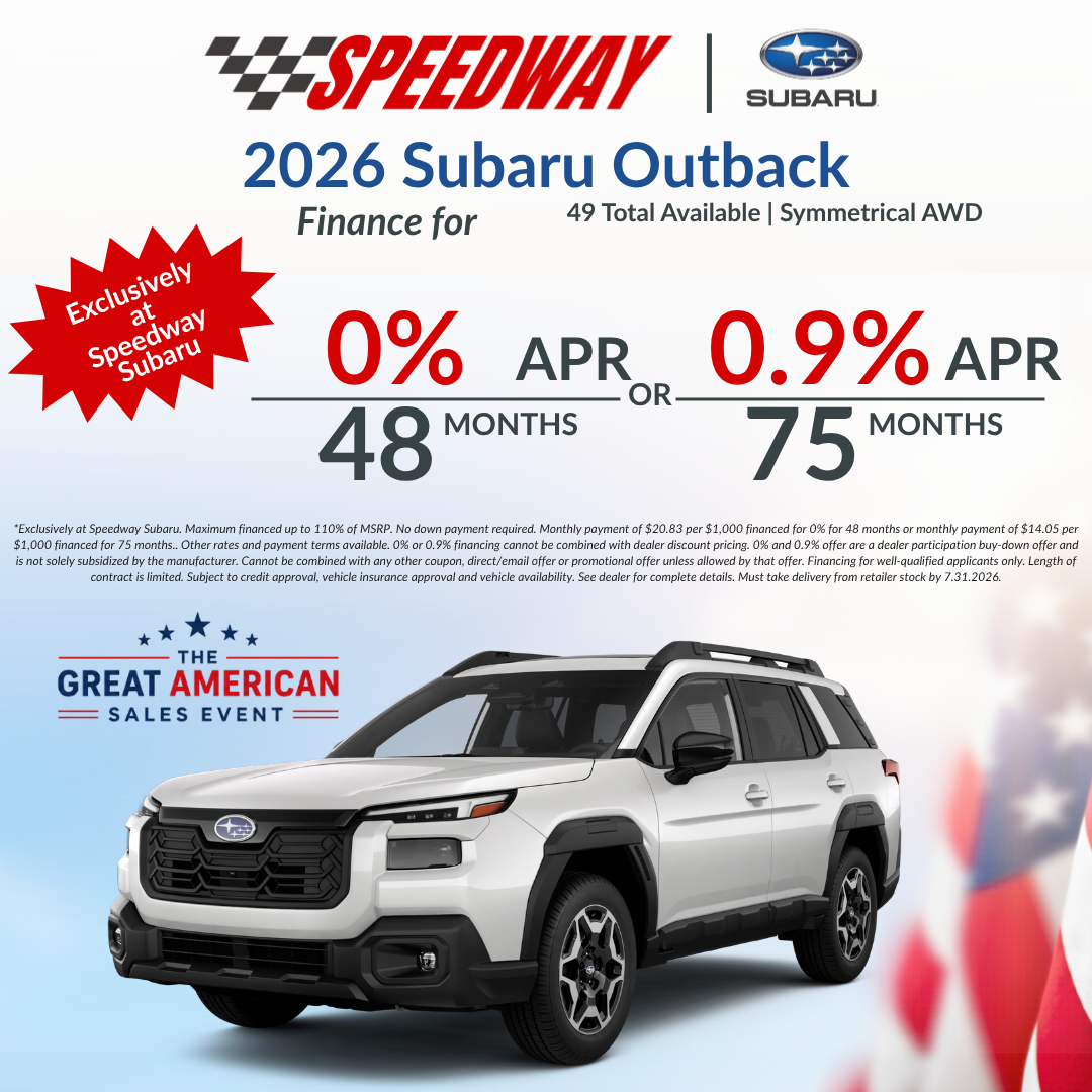 Speedway Automotive Facebook ad: The Great American Sales Event is happening now…
