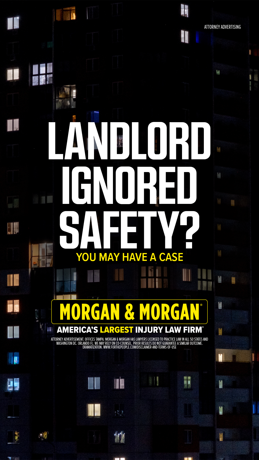 Morgan & Morgan Facebook ad