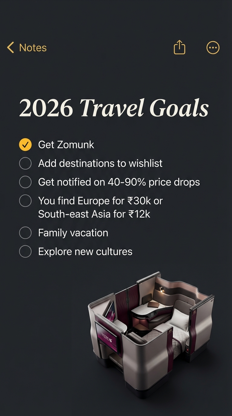 Zomunk Facebook ad: Stop Overpaying. Start Traveling.