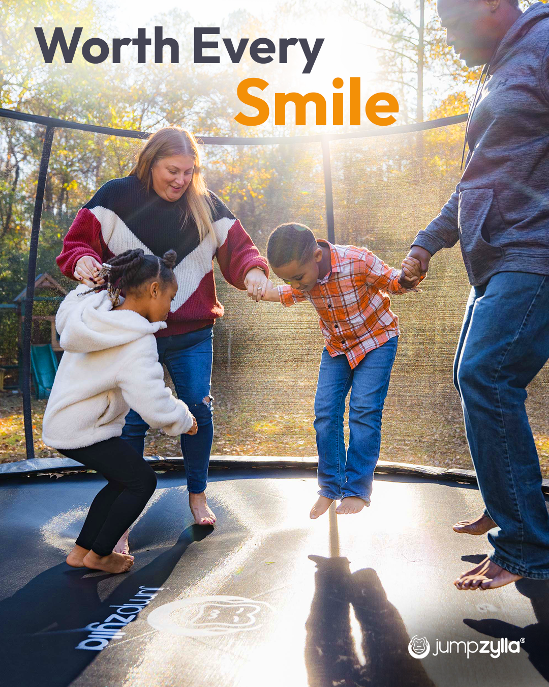 Jumpzylla Facebook ad: Backyard Fun for the Whole Family