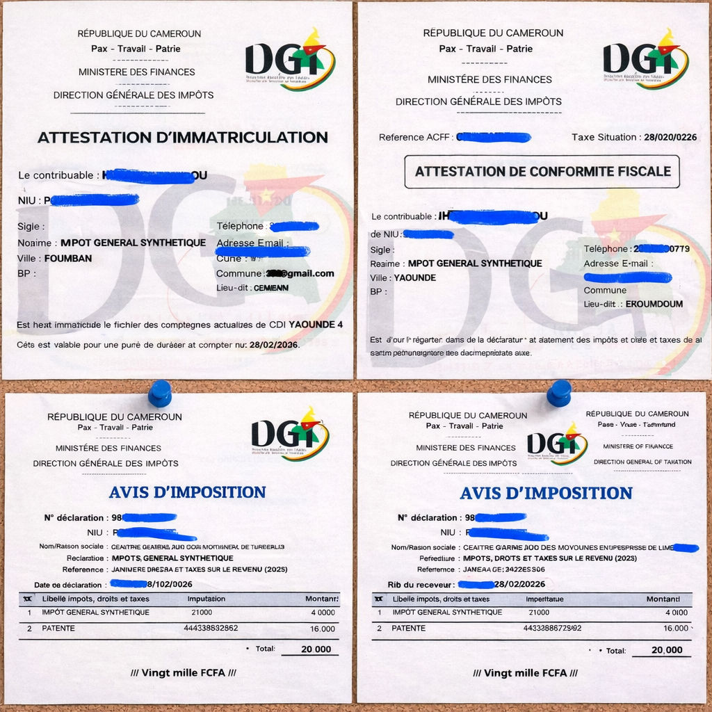 OnLine services Facebook ad: Attestation d'immatriculation: 4000f