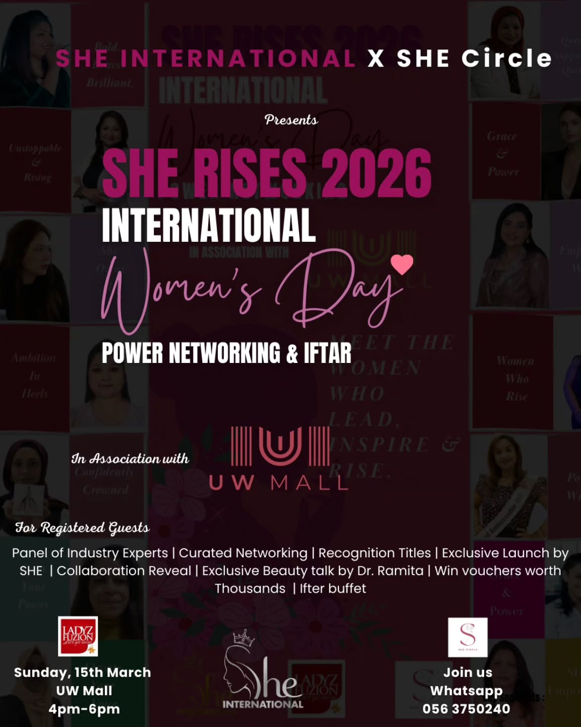 SHE International Facebook ad: SHE Rises 2026 - International Women’s Day Special