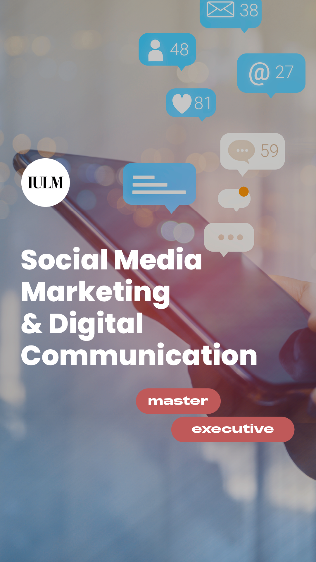 IULM Communication School Facebook ad from Mar 31, 2026