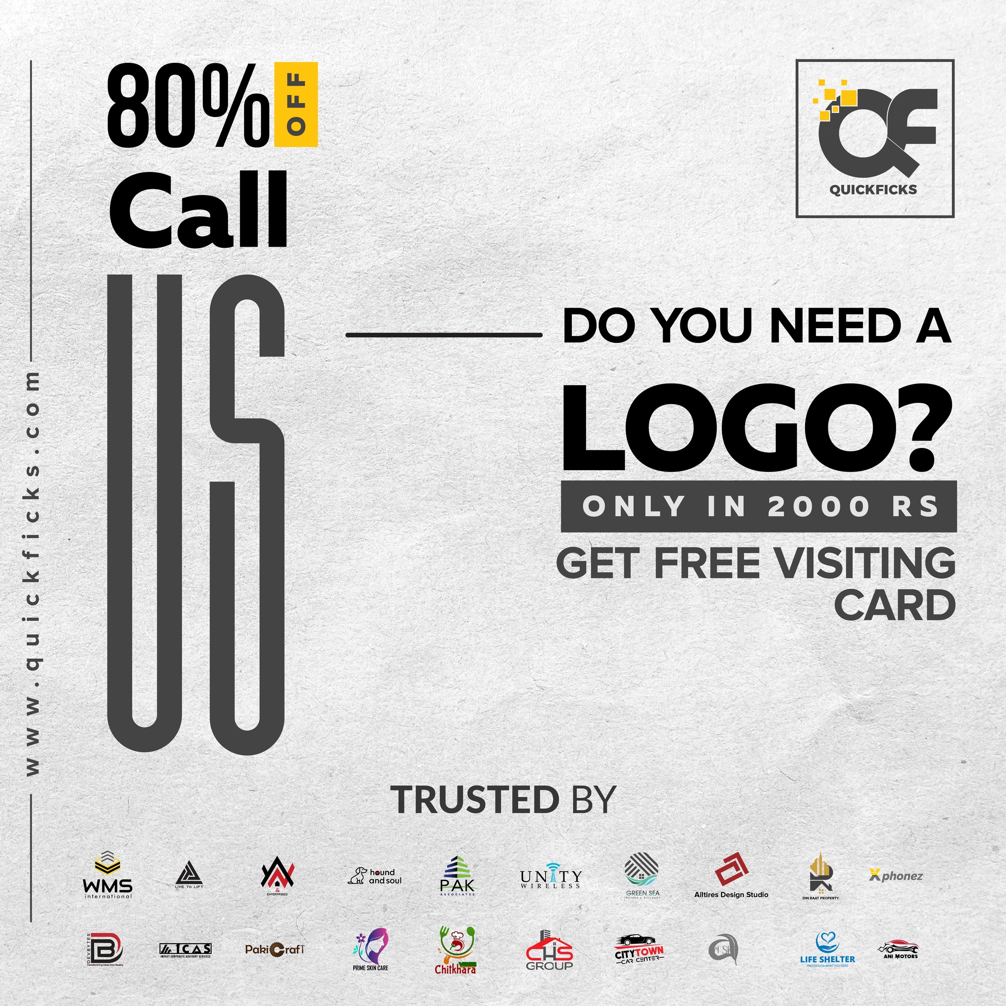 QuickFicks - Pvt. Ltd Facebook ad: Limited Time Offer: Get Your Brand a Stunning…