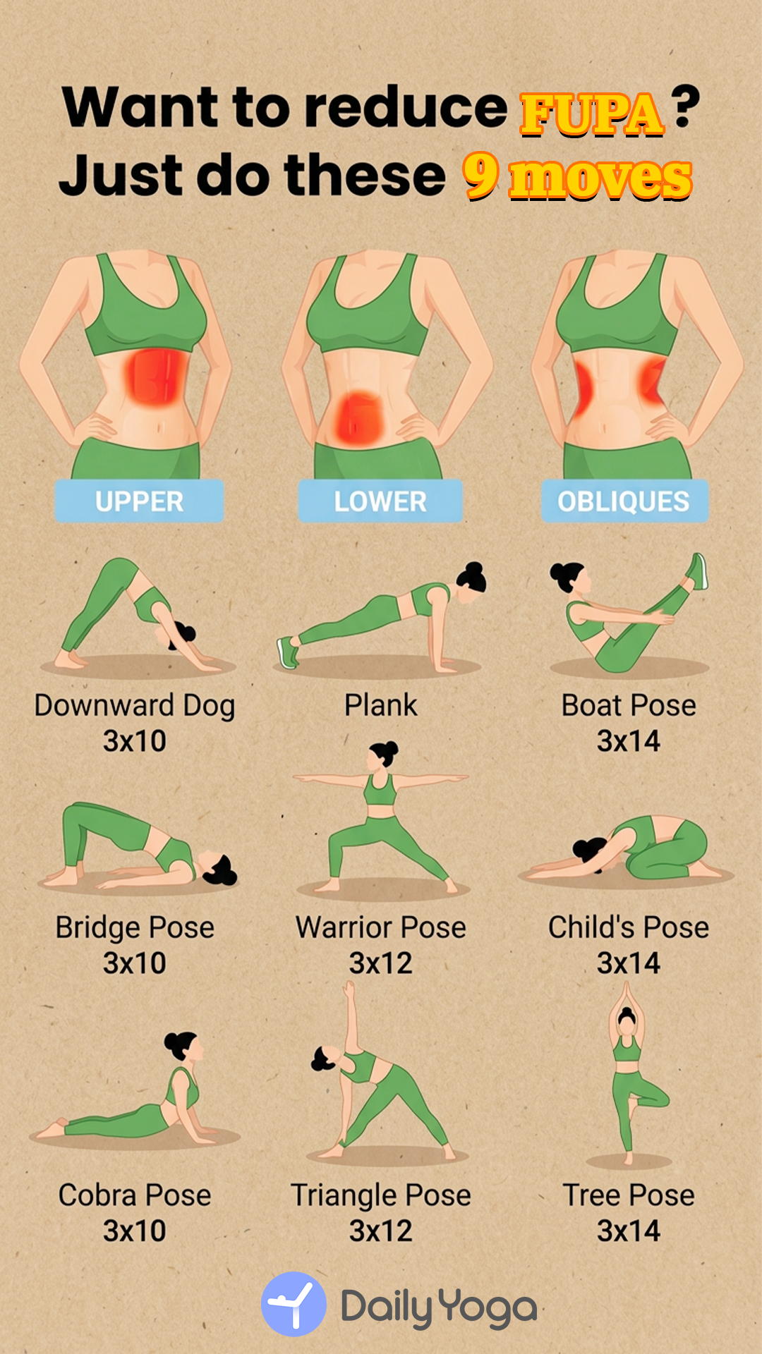 Lazy Yoga 28 Day Challenge Facebook ad: Start Training!