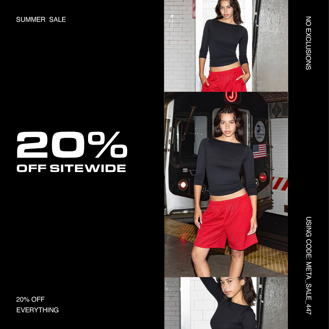 Los Angeles Apparel Facebook ad