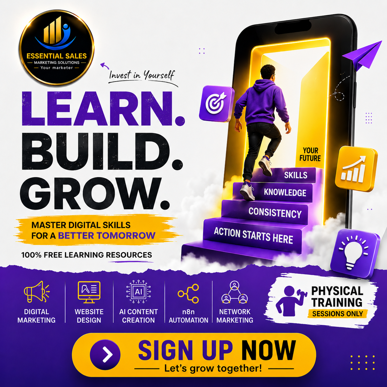 Essential Sales Marketing Solutions Facebook ad