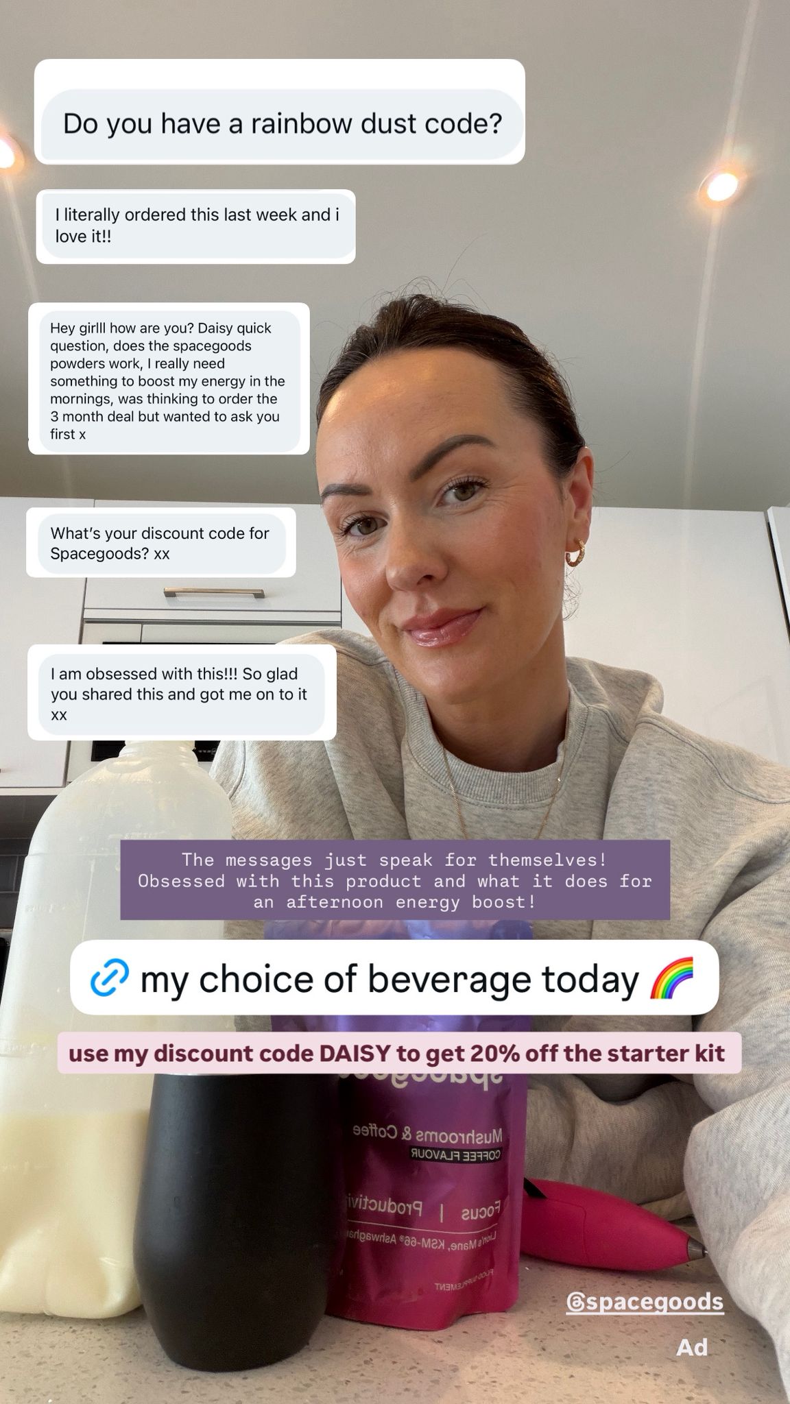 Daisy Asaf Facebook ad