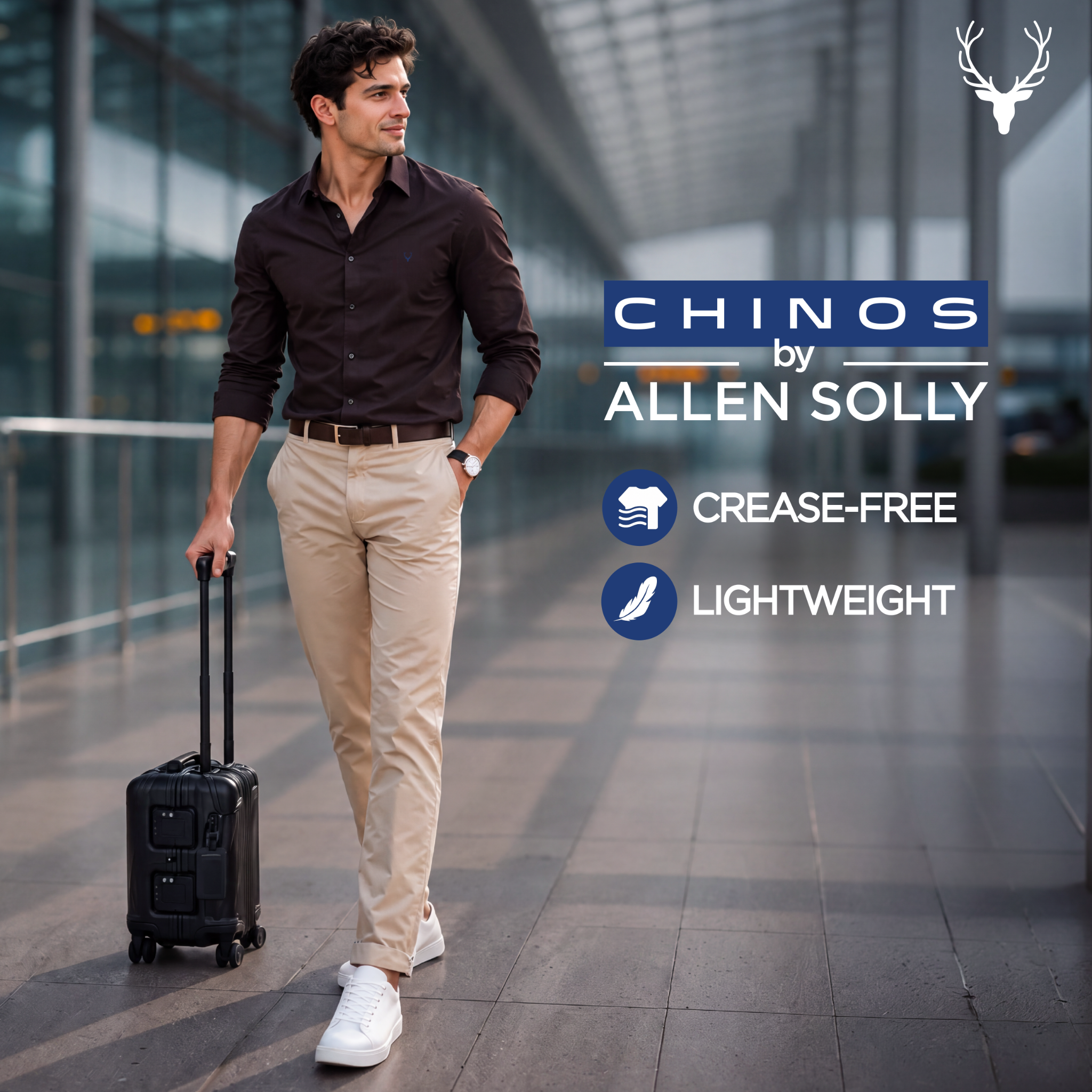 Allen Solly Facebook ad: Chinos That Keep Up.