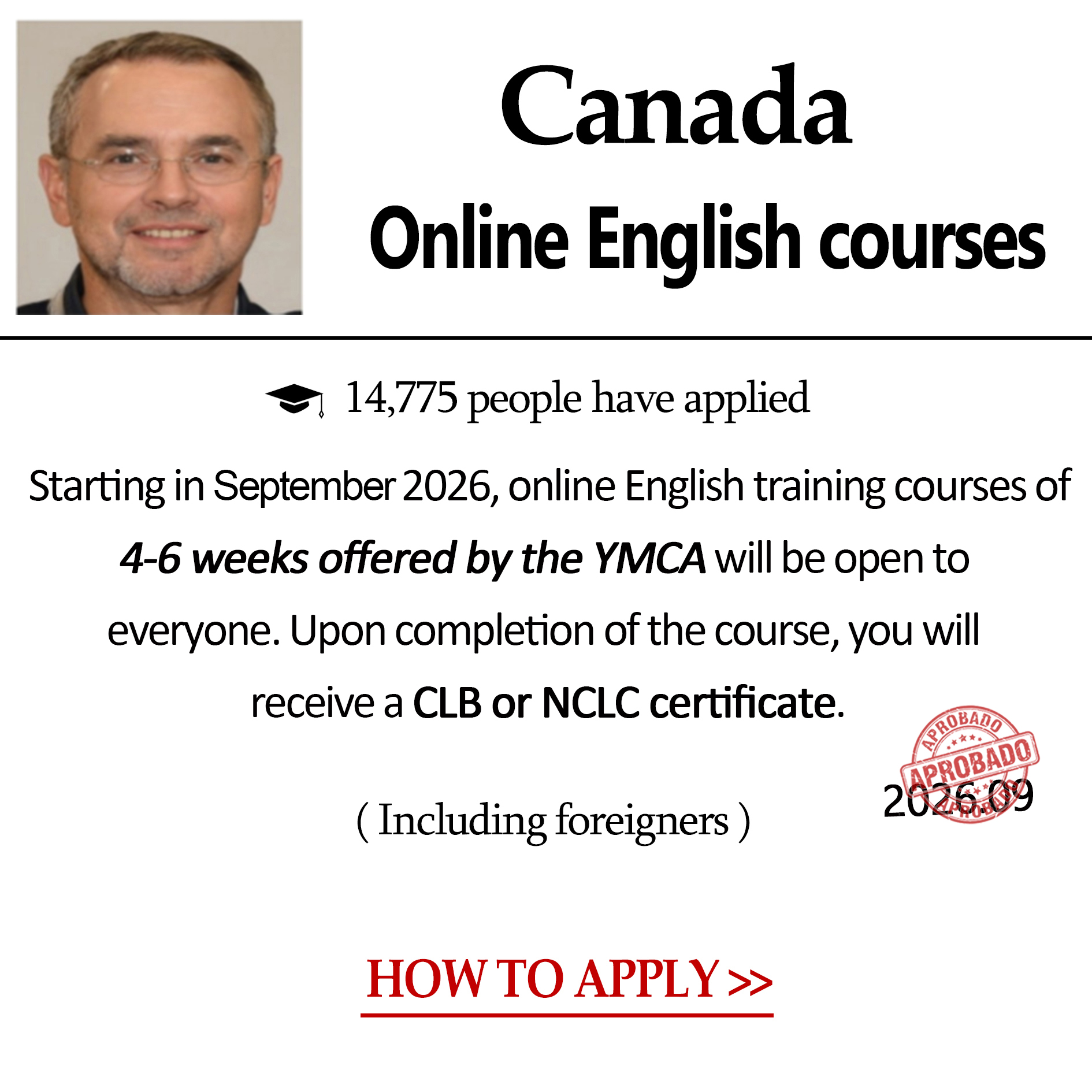 Welfare Center-K1 Facebook ad: Online English Course