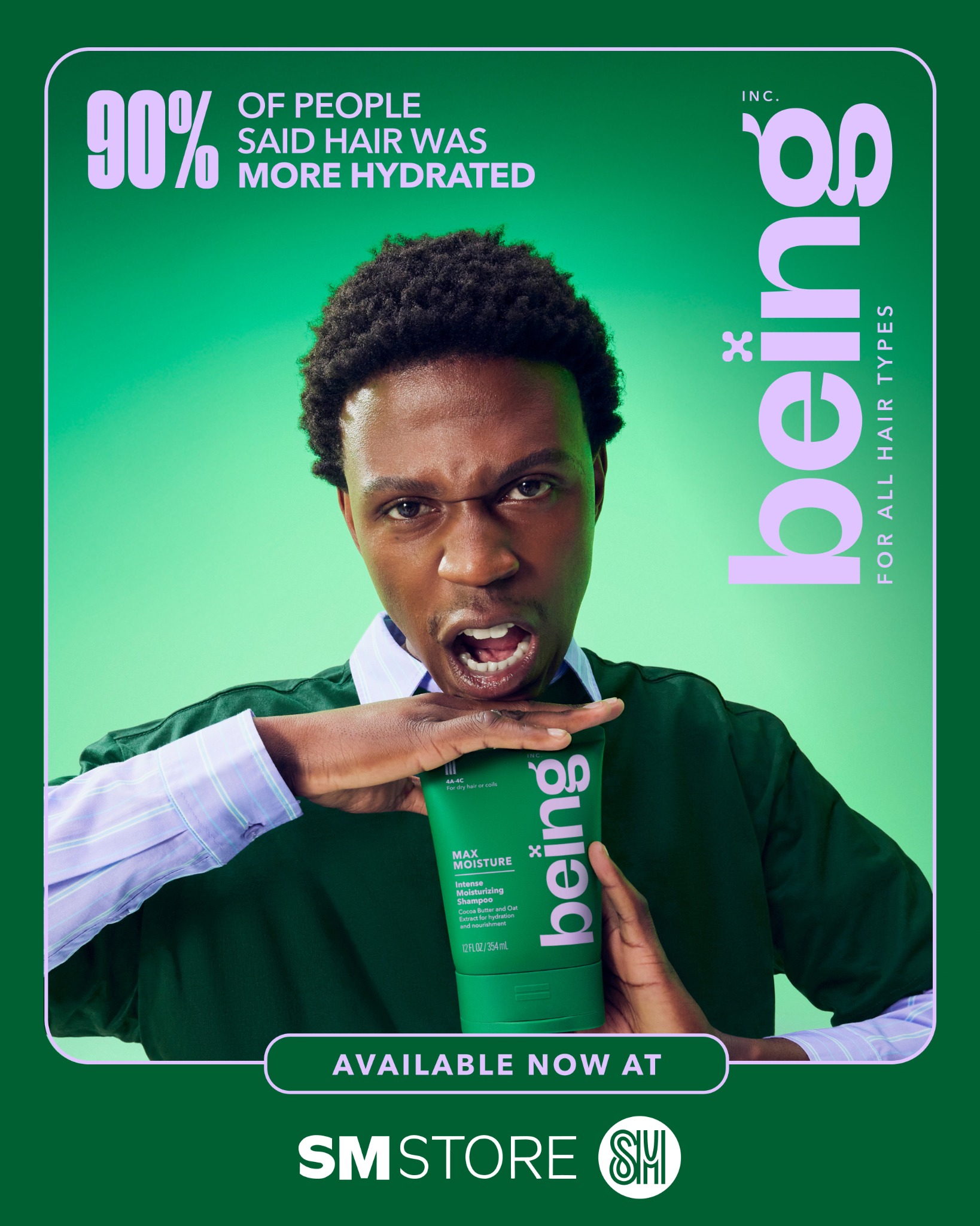 Being Haircare Facebook ad