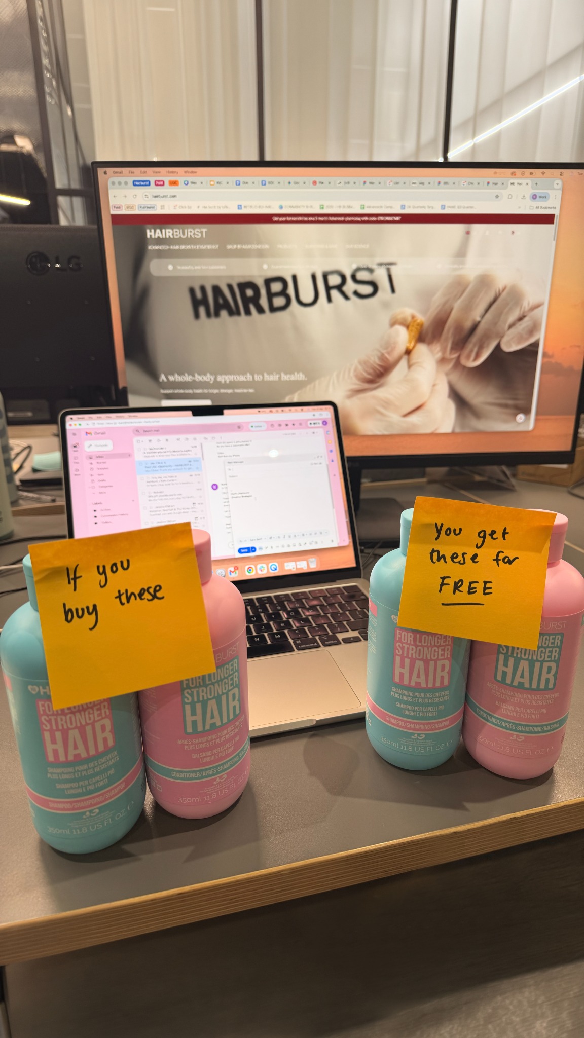 Hairburst Facebook ad