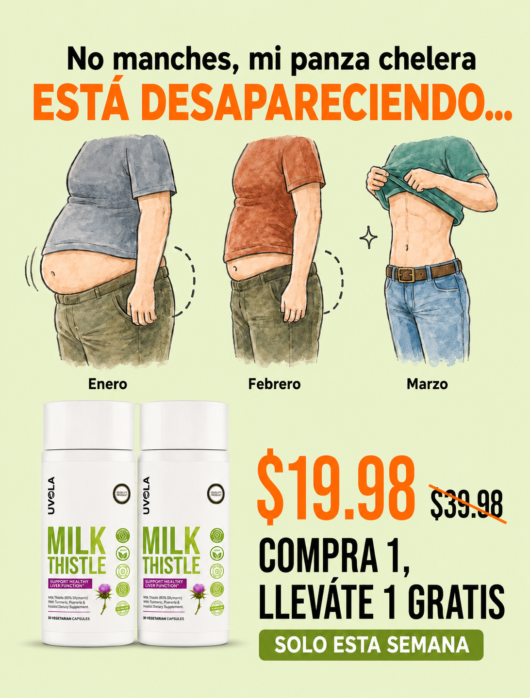 Uvola Supplements Facebook ad: Despierta el verdadero potencial de tu cuerpo