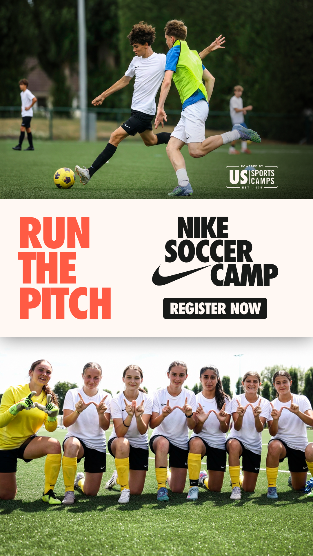 US Sports Camps - NIKE Sports Camps Facebook ad